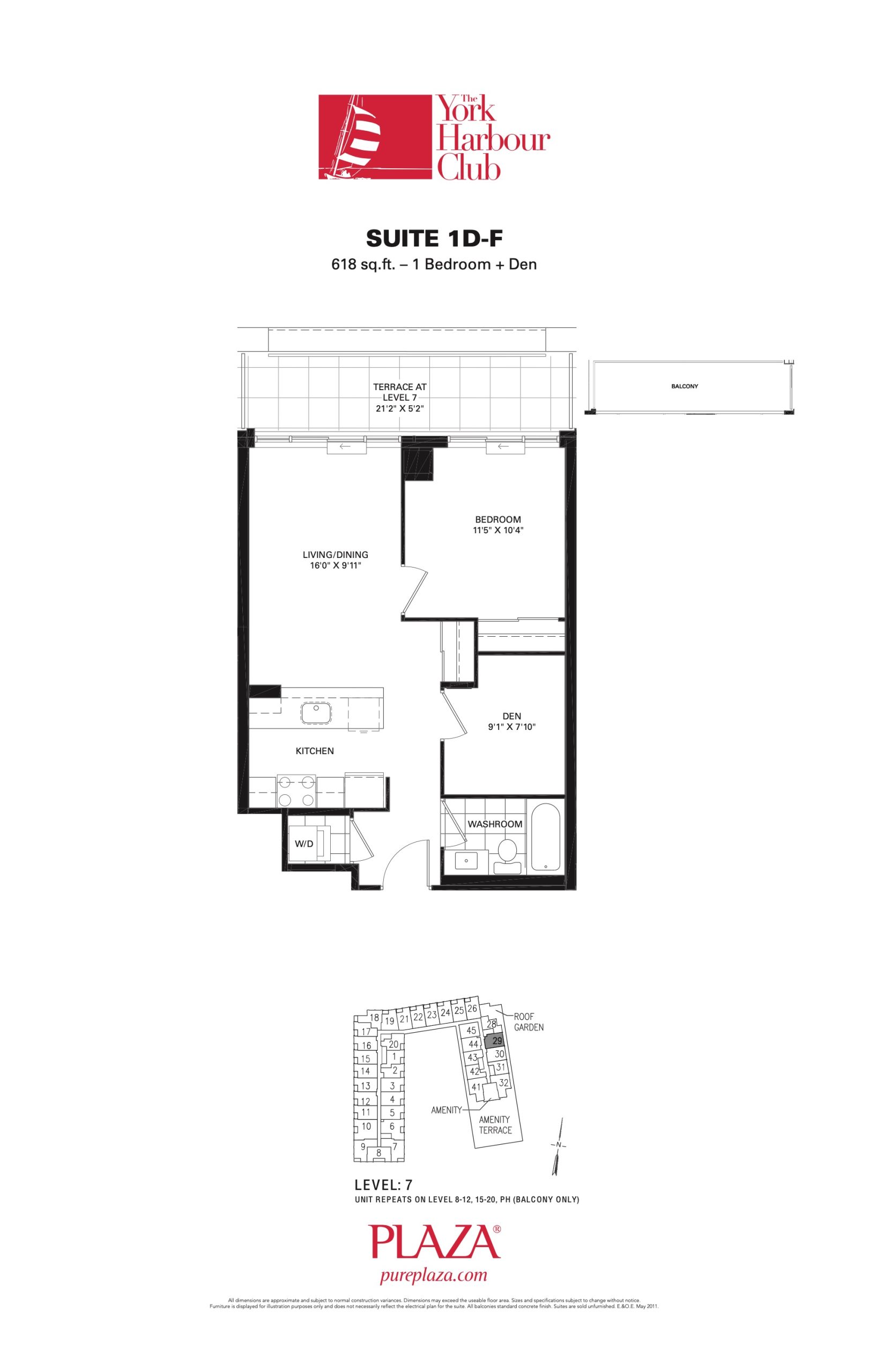Suite 1D-F floor plan