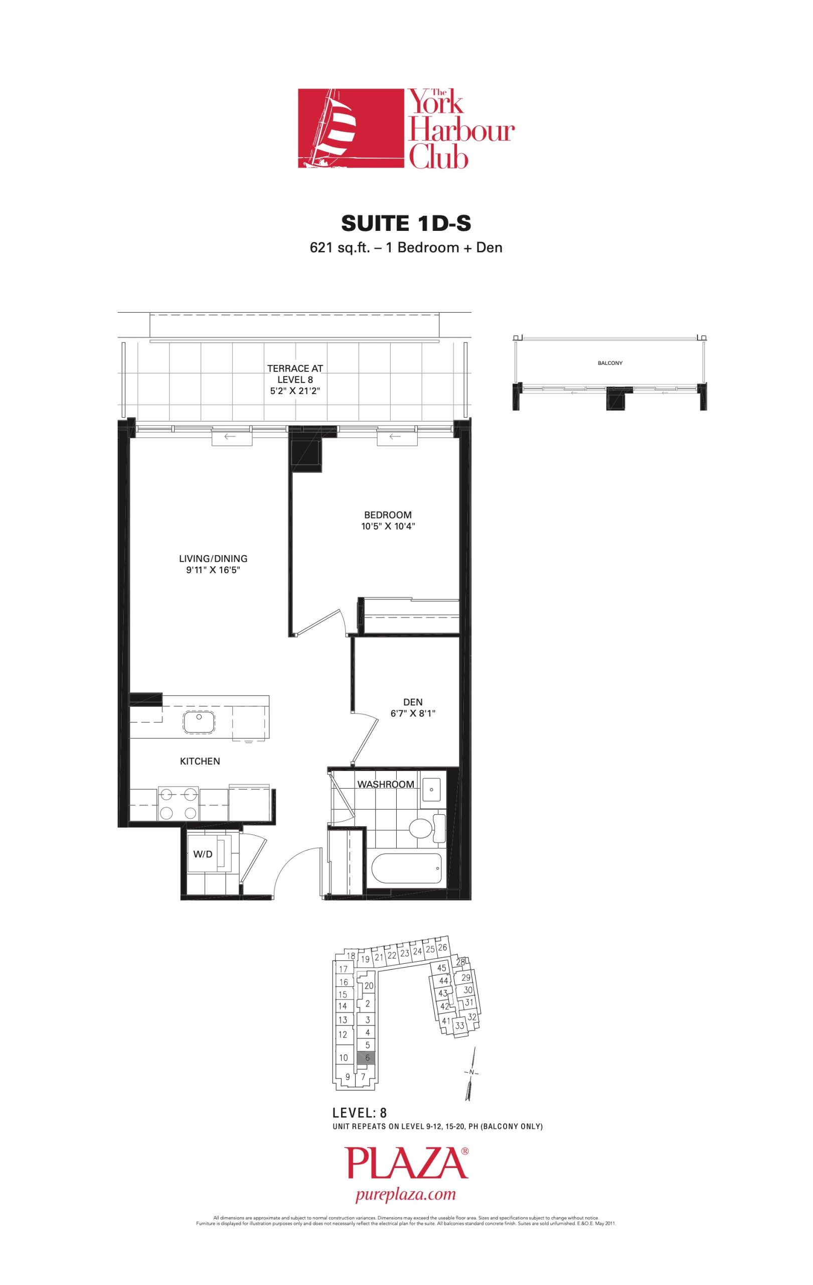 Suite 1D-S floor plan