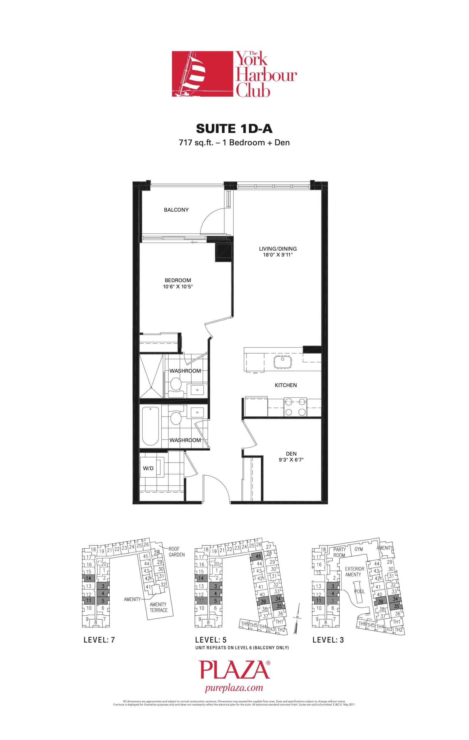 Suite 1D-A floor plan
