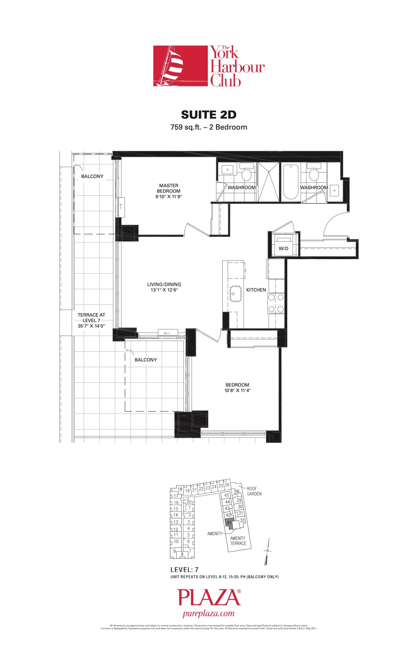 Suite 2D floor plan
