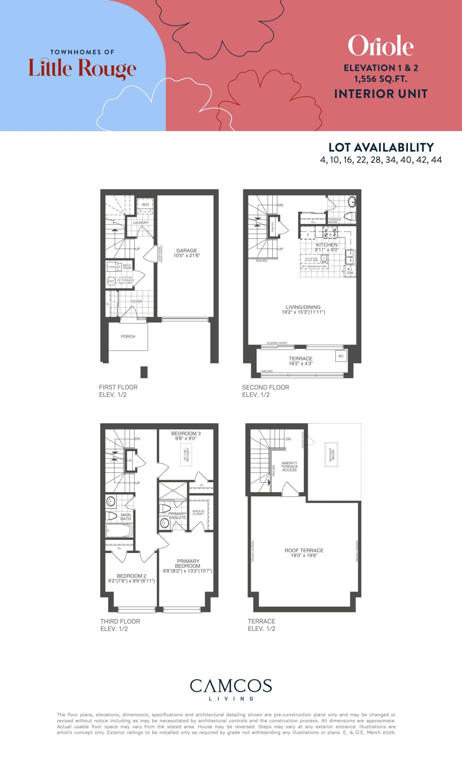 Oriole Interior Unit floor plan