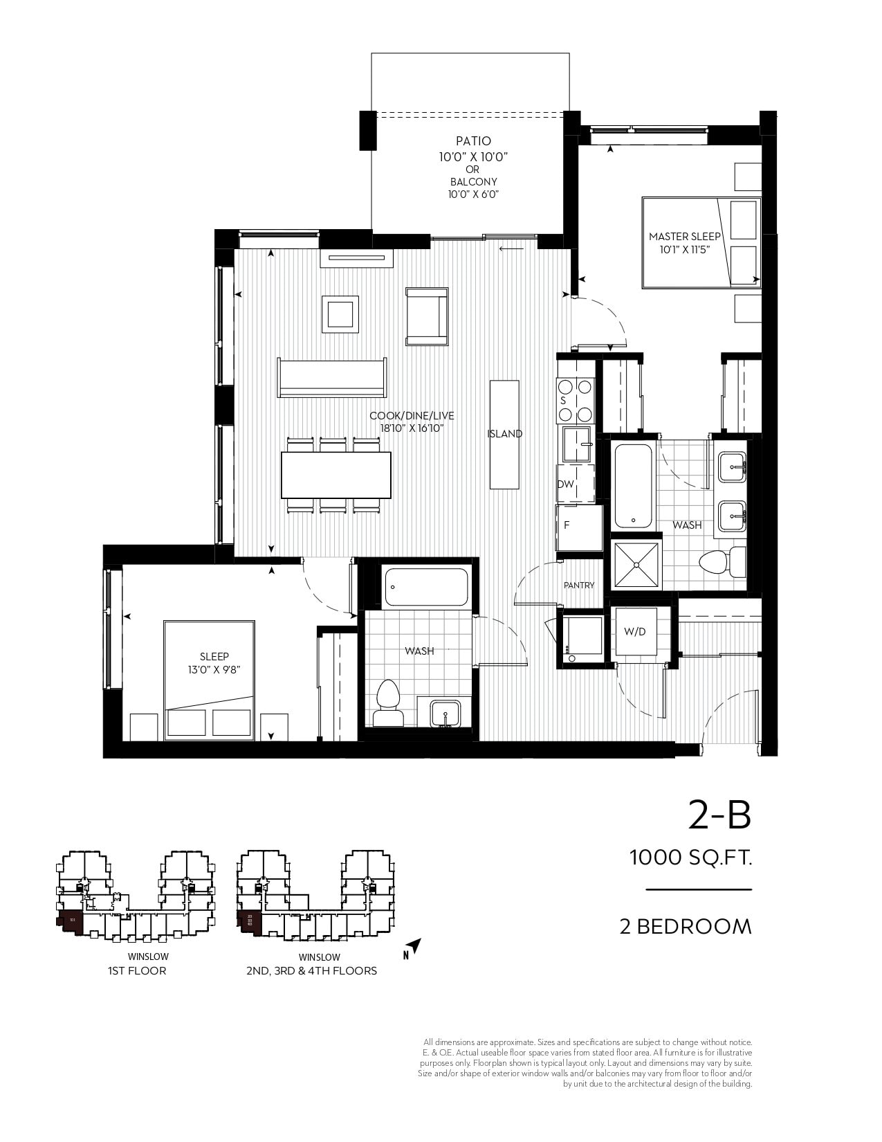 2-B floor plan
