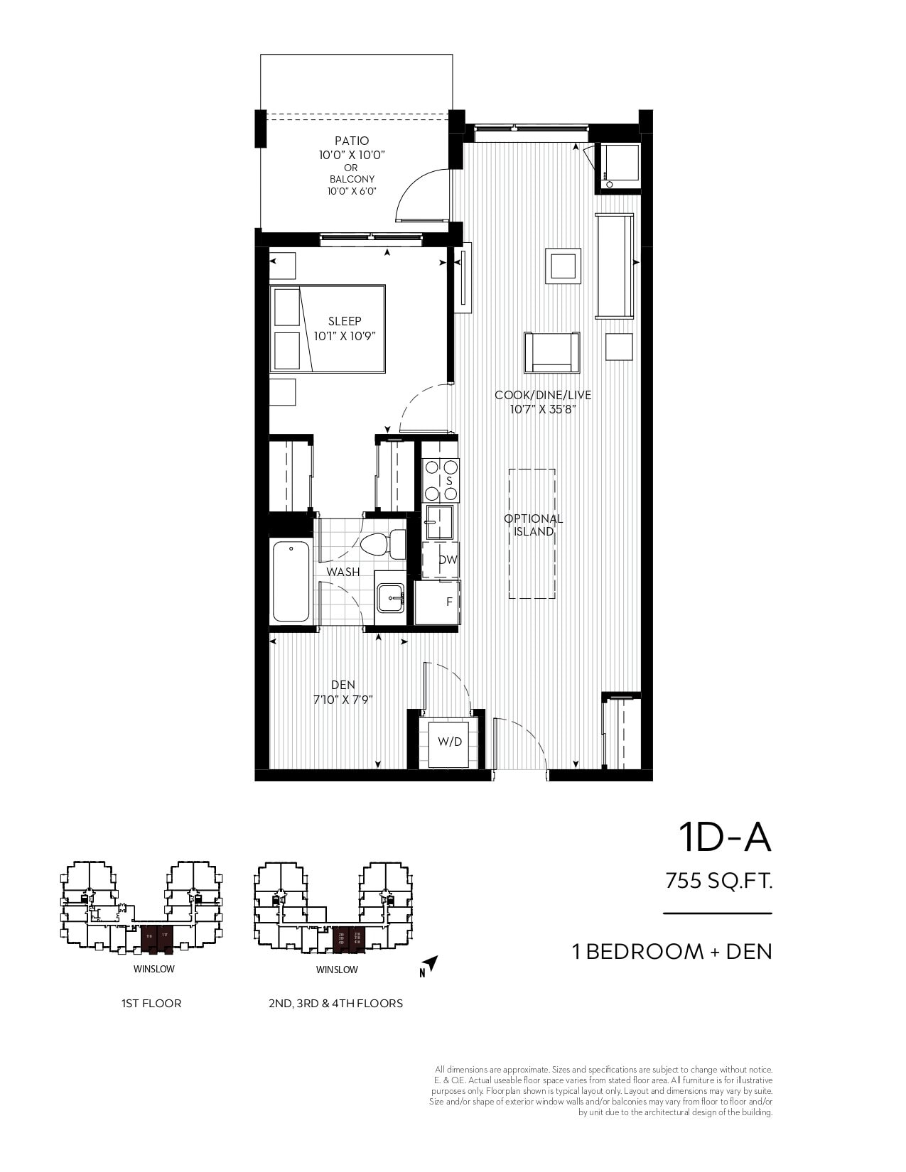 1D-A floor plan