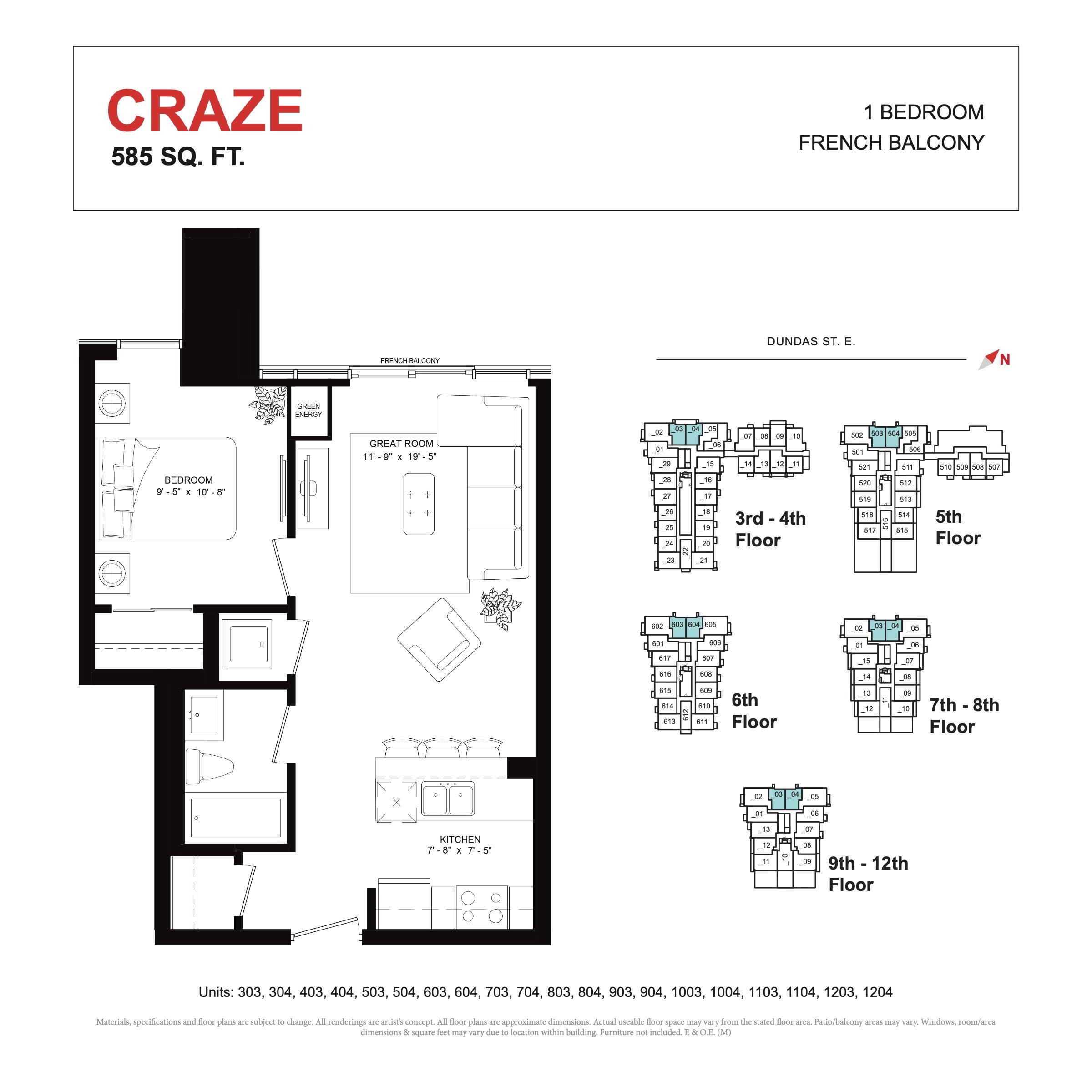 Craze floor plan