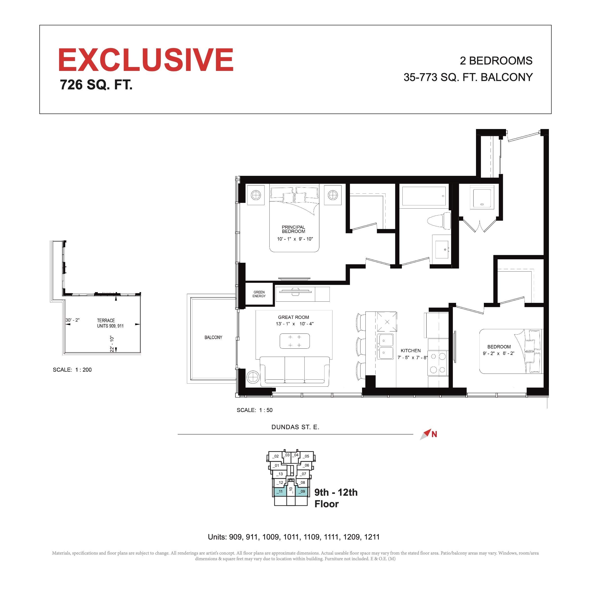 Exclusive floor plan
