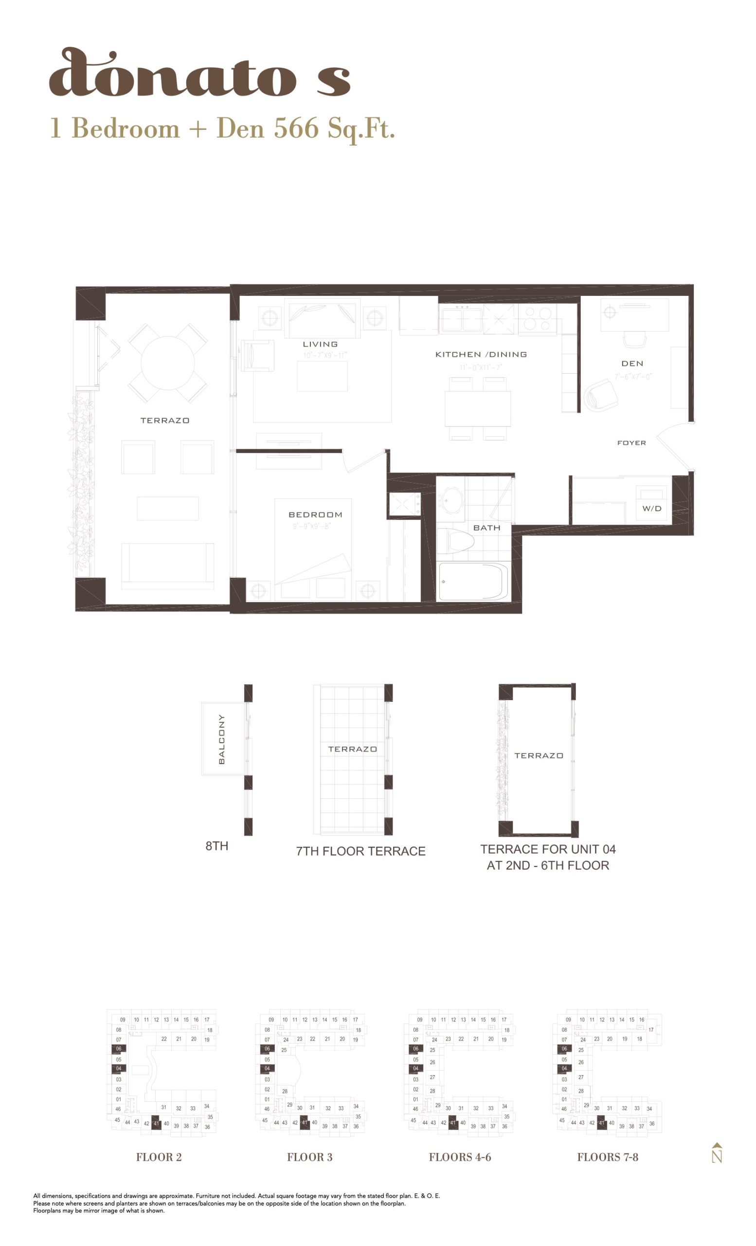 Donato S floor plan
