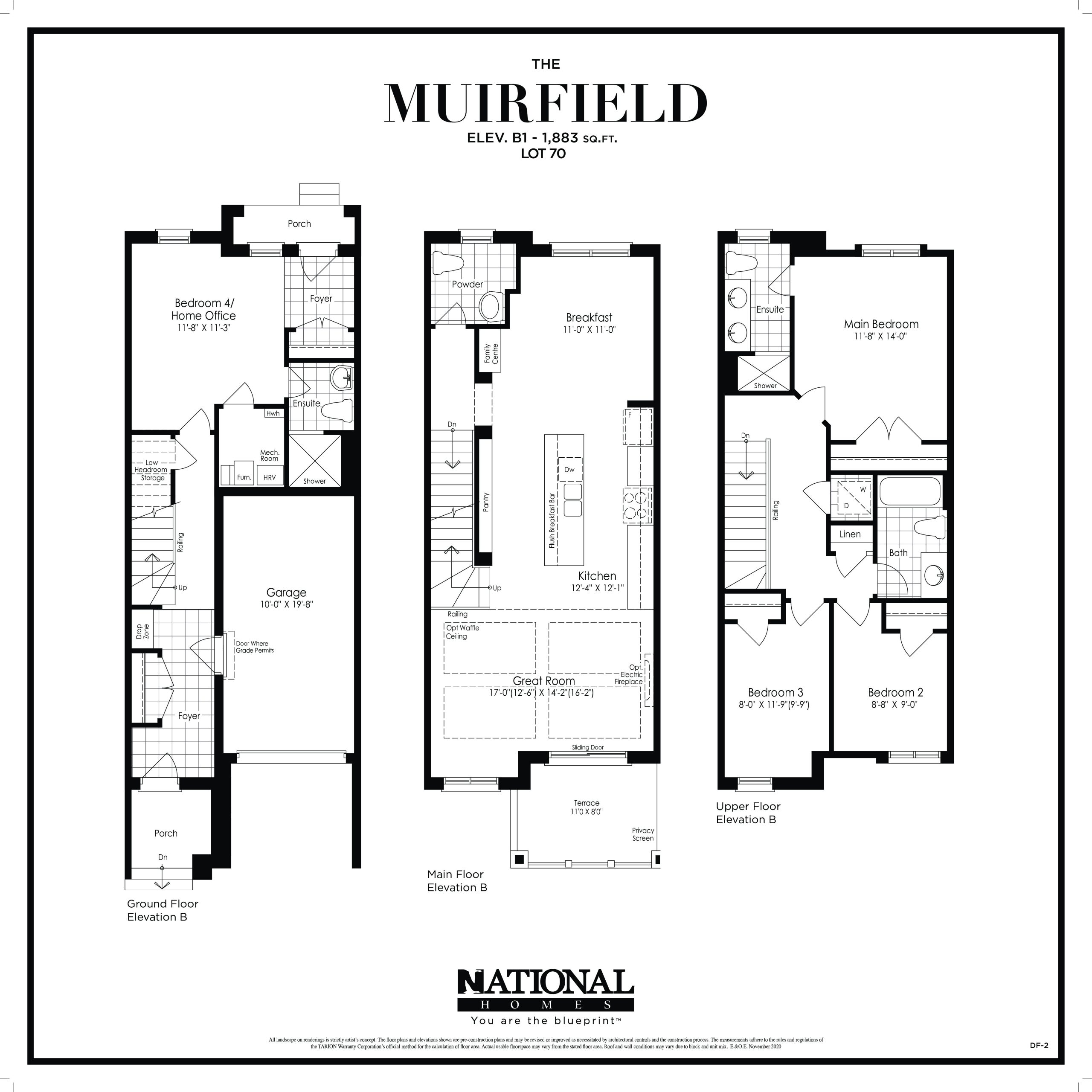 Muirfield Lot 70 floor plan