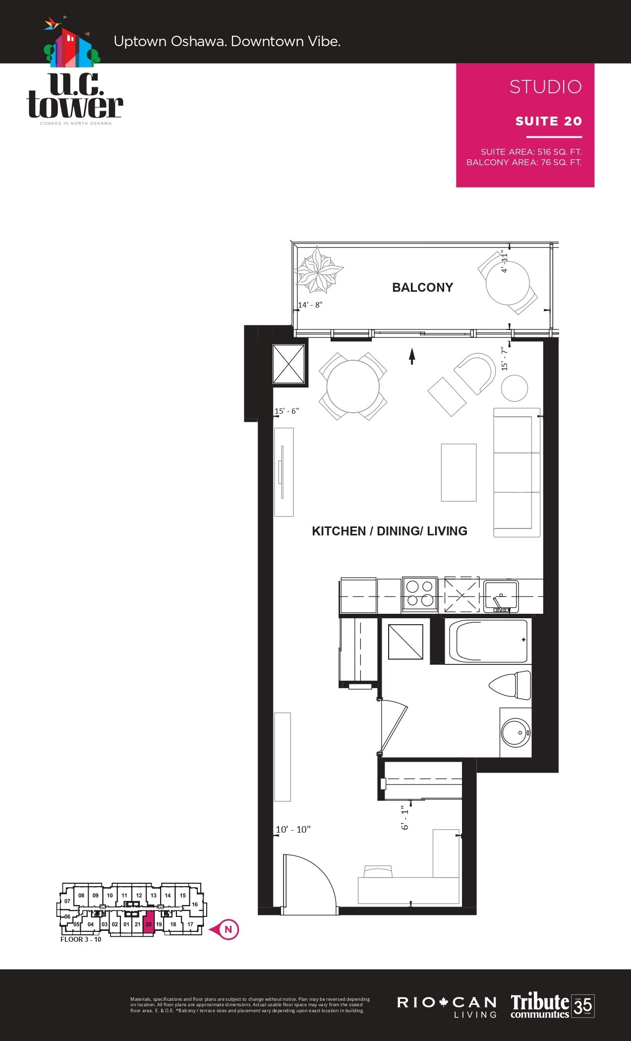 Studio - Suite 20 floor plan