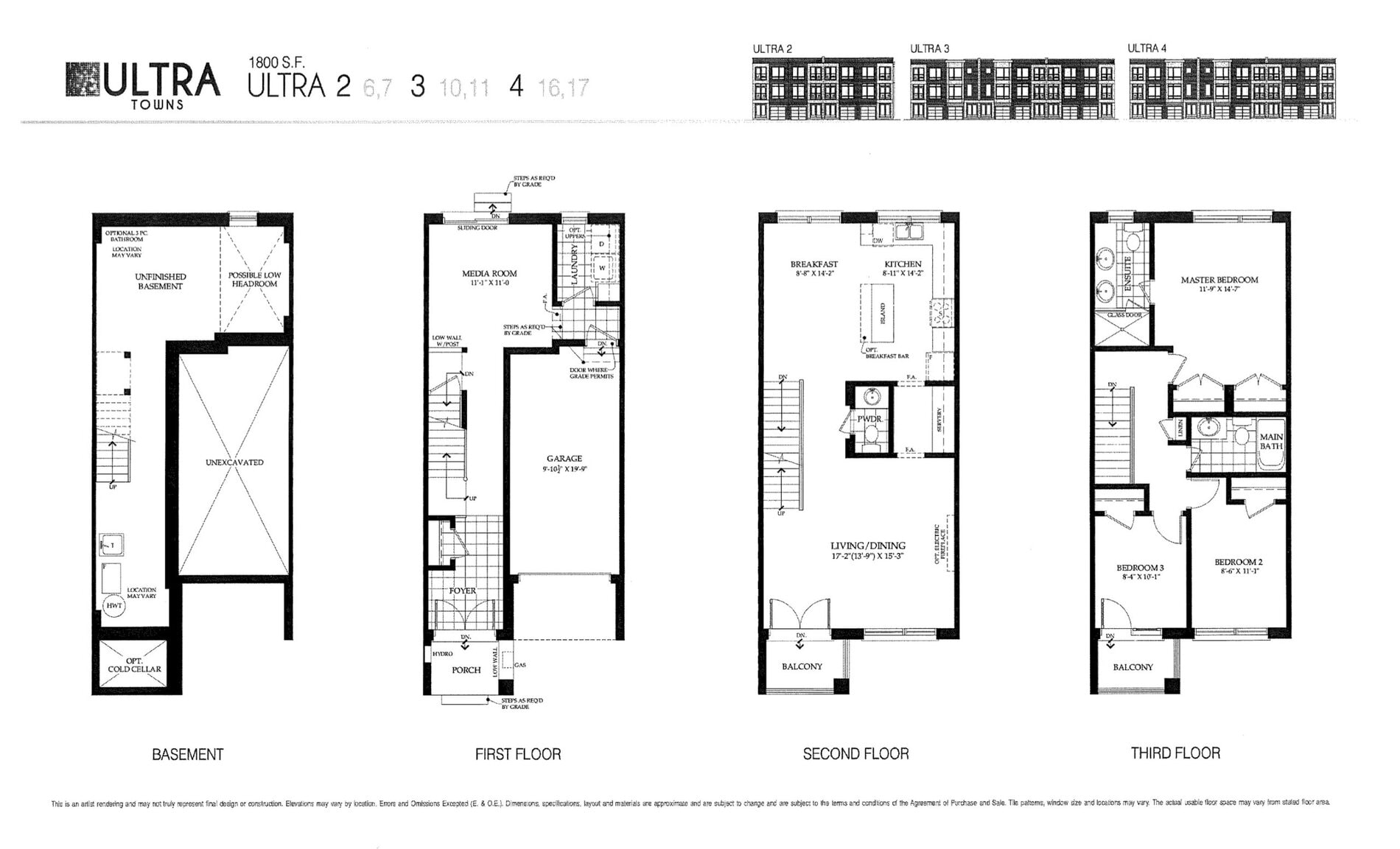 Ultra 2 / 3 / 4 floor plan