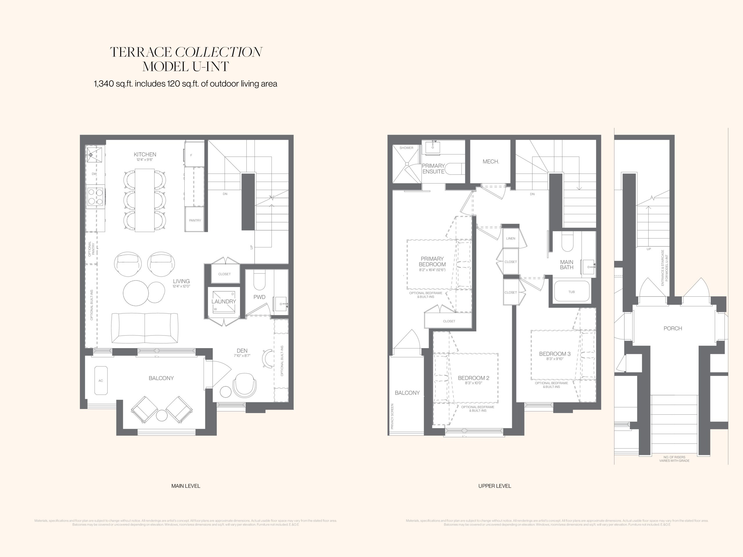 Model U-Int (Terrace Collection) floor plan