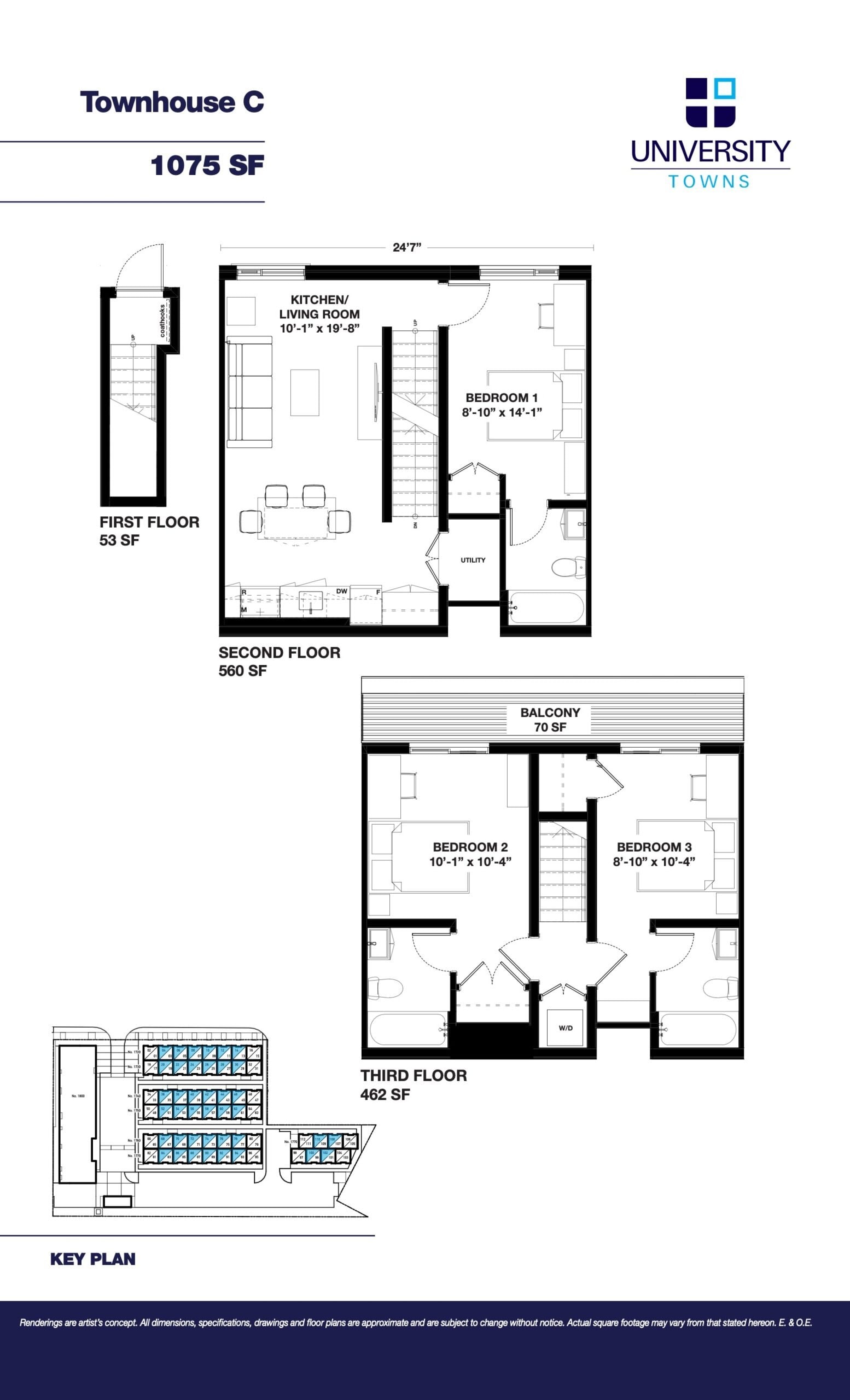 Townhouse C floor plan