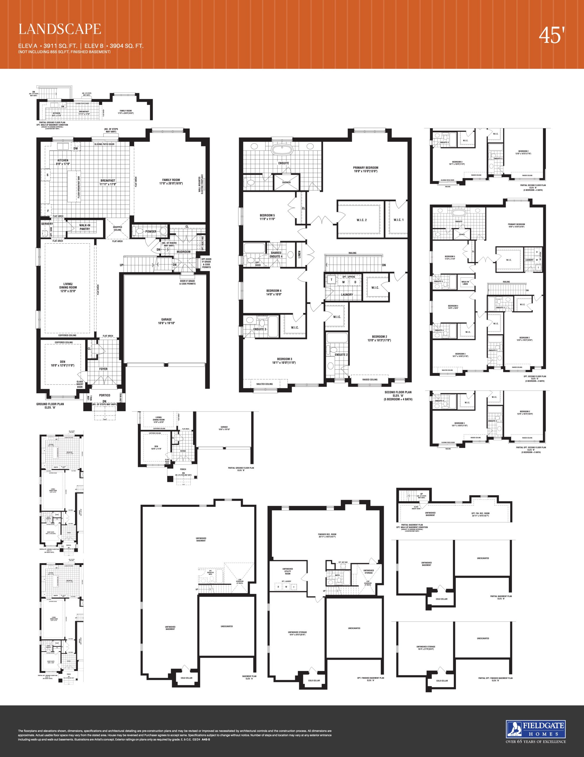 Landscape floor plan