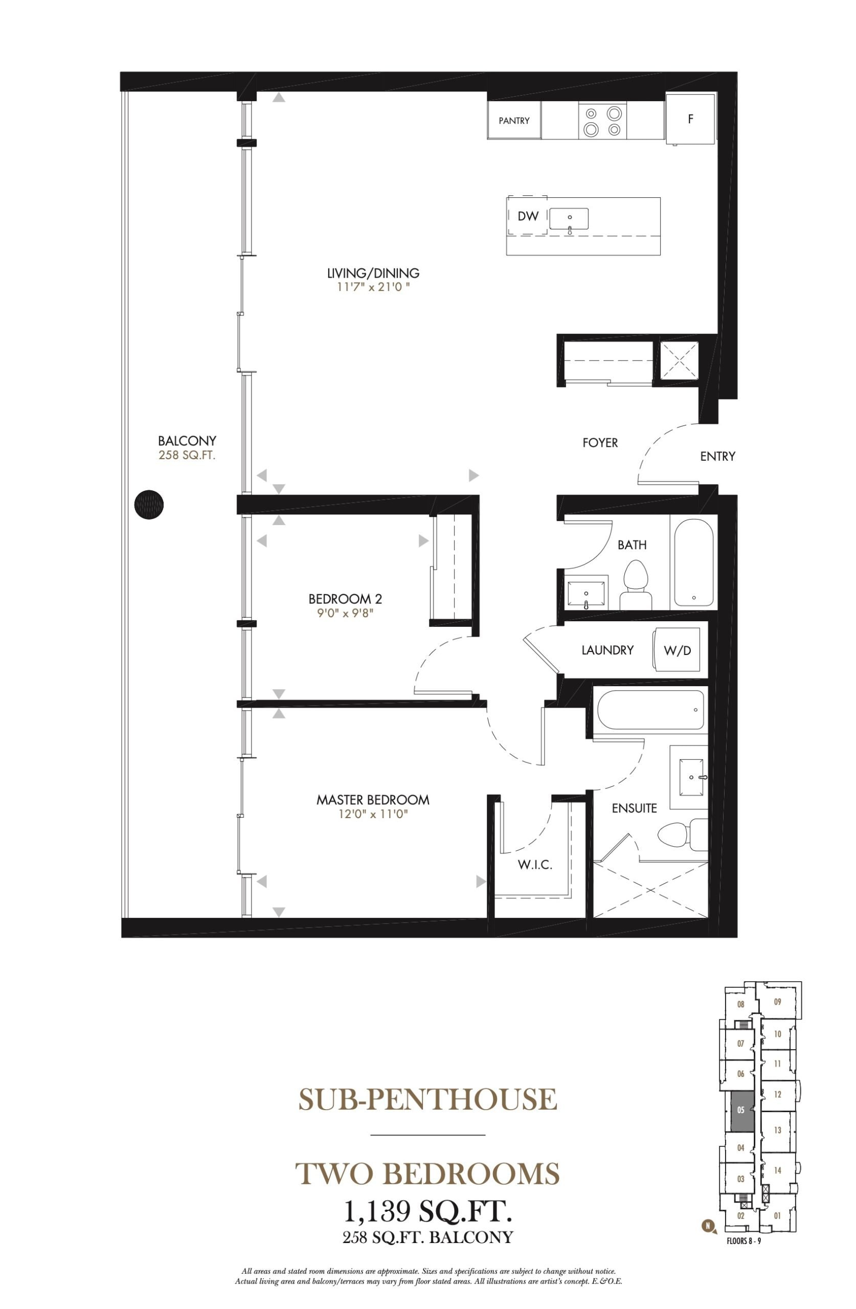 SPH - 805/905 floor plan