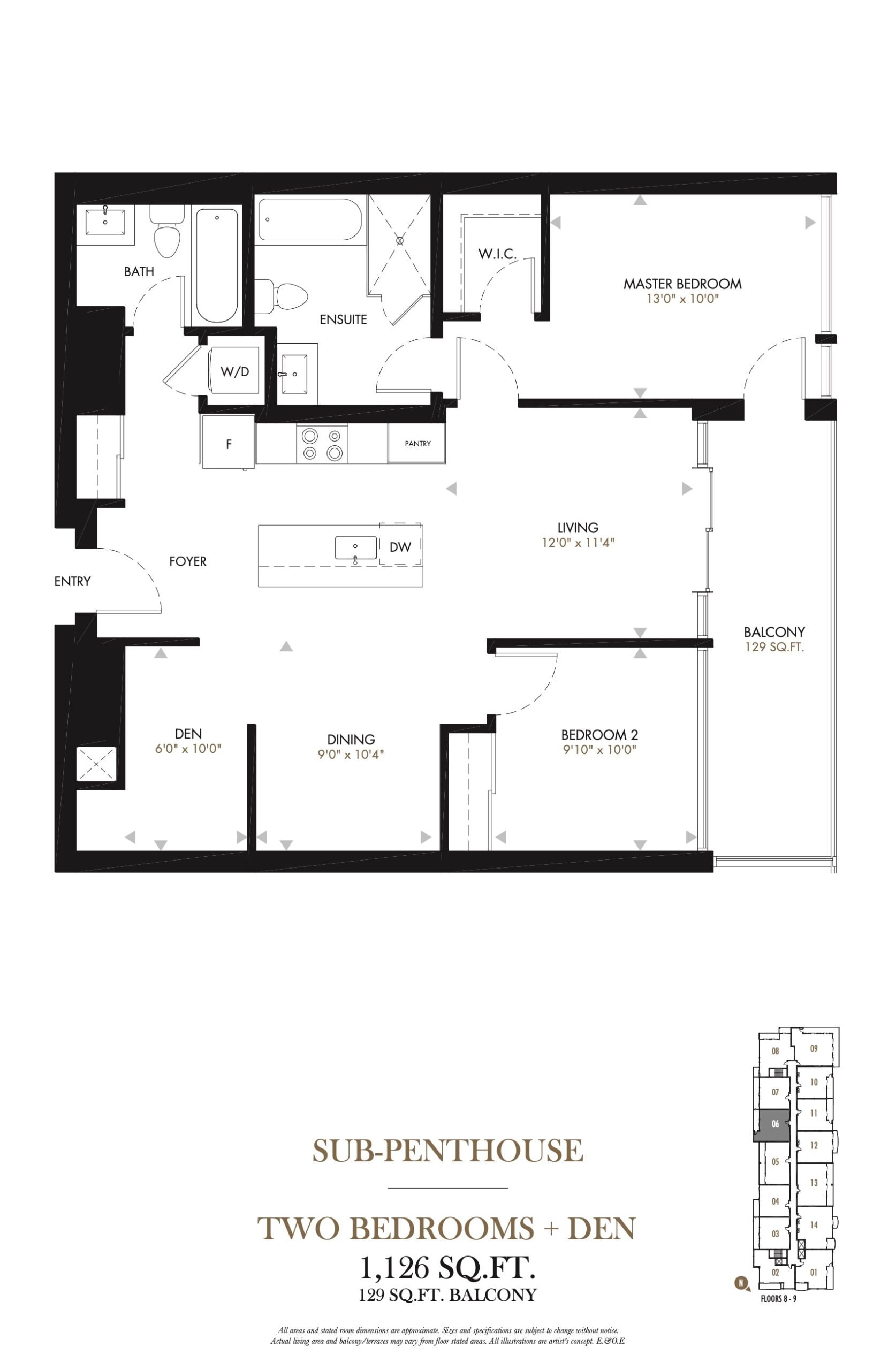 SPH - 806/906 floor plan