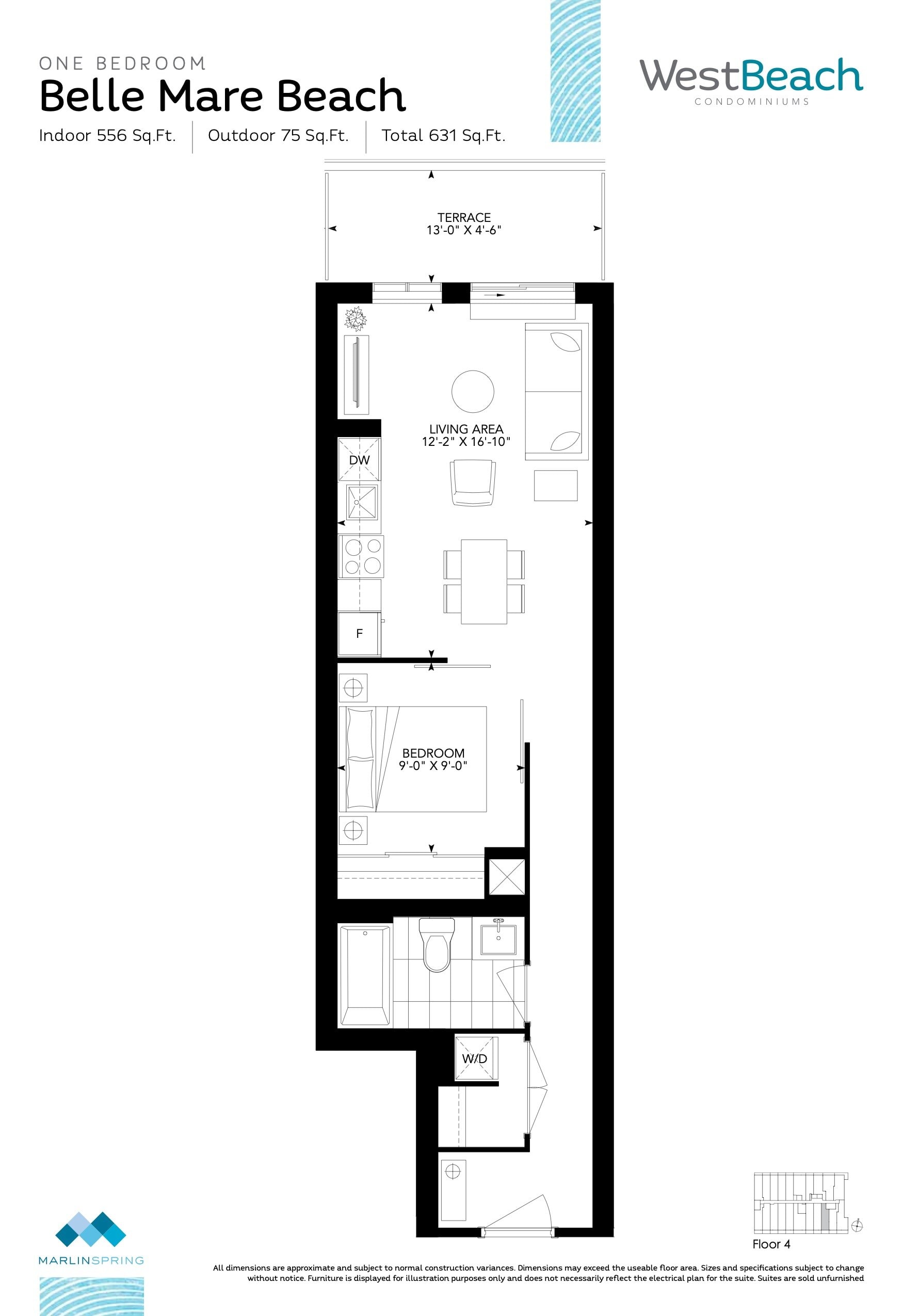 Belle Mare Beach floor plan