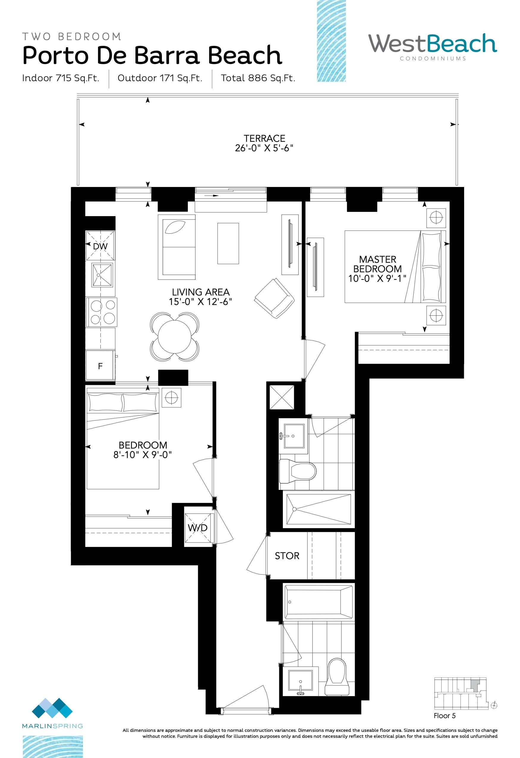 Porto De Barra Beach floor plan