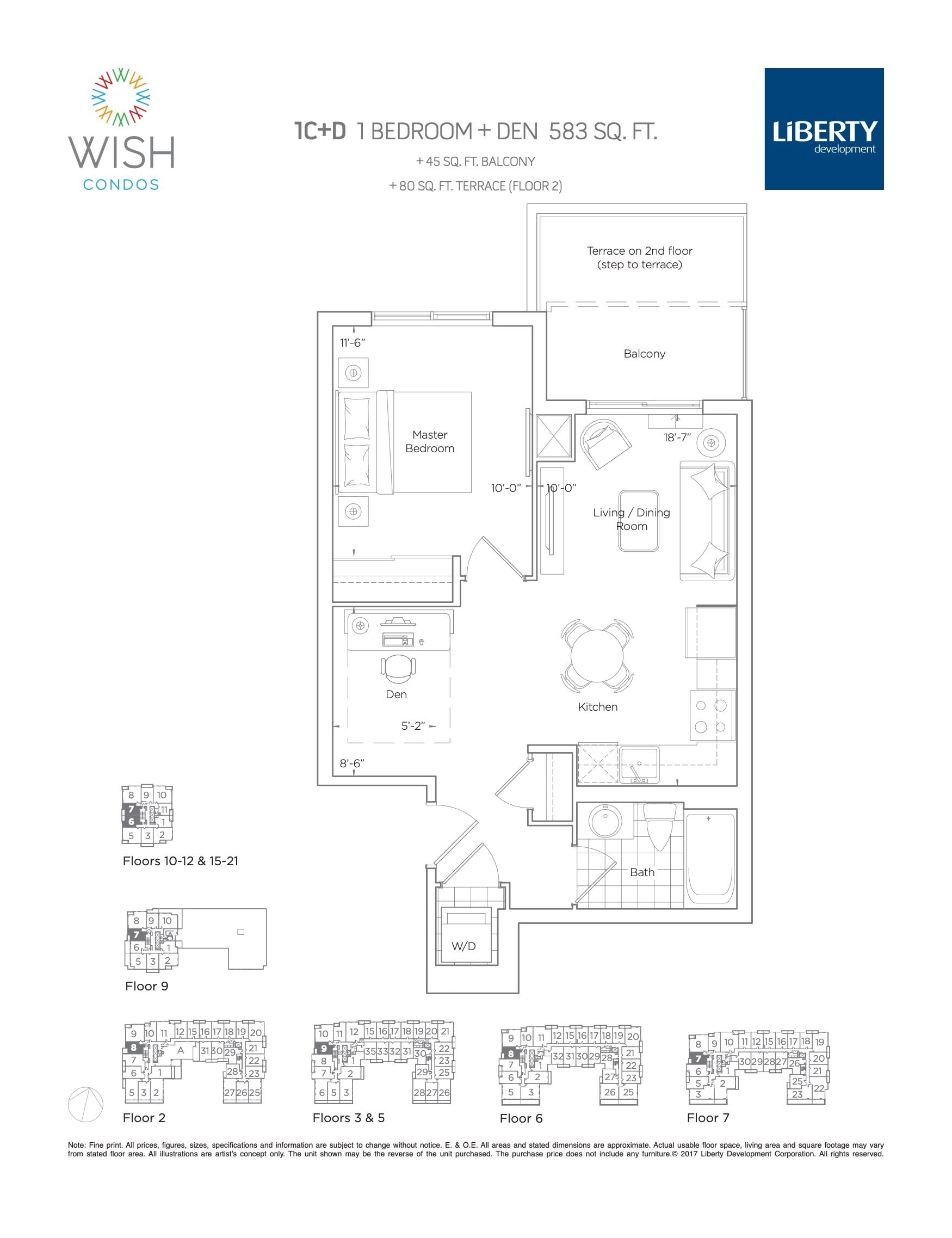 1C+D floor plan