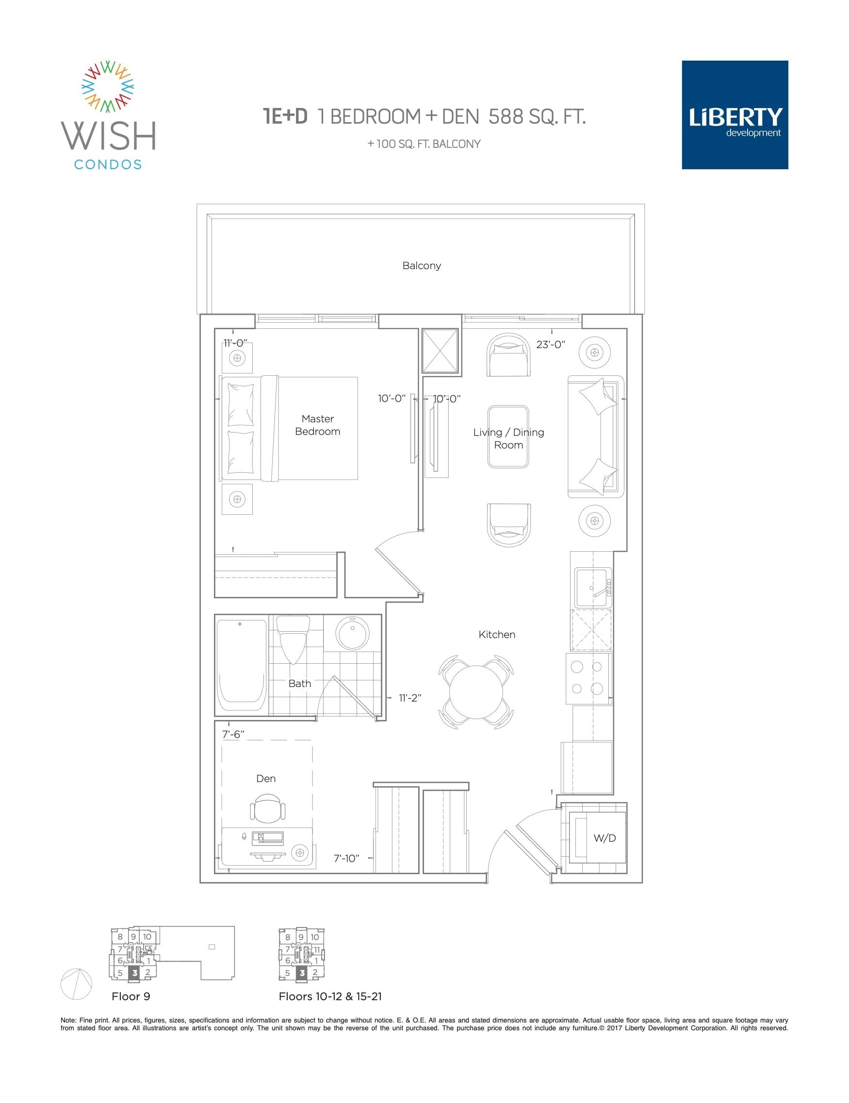 1E+D floor plan
