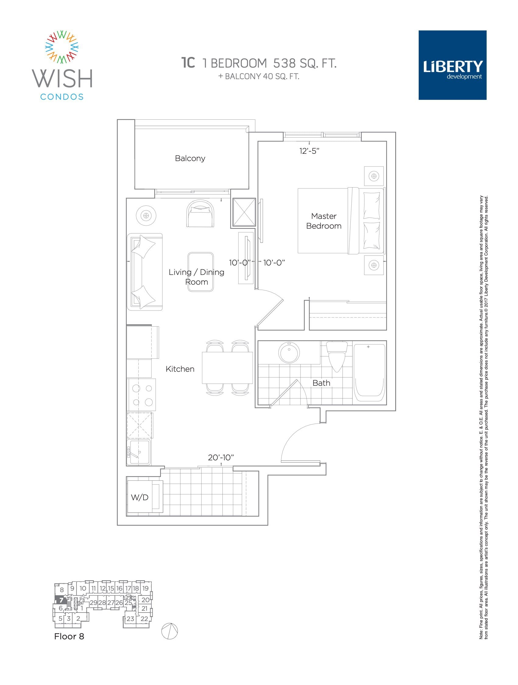 1C floor plan
