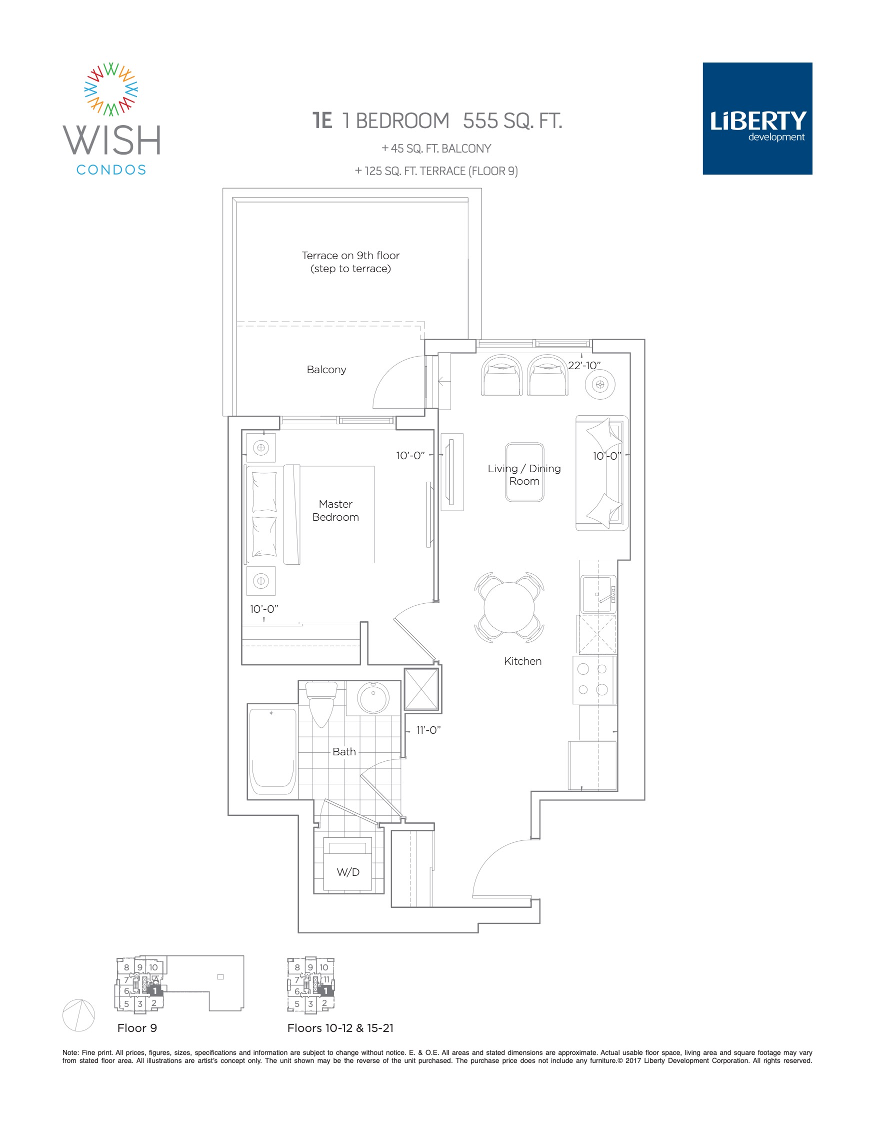 1E floor plan