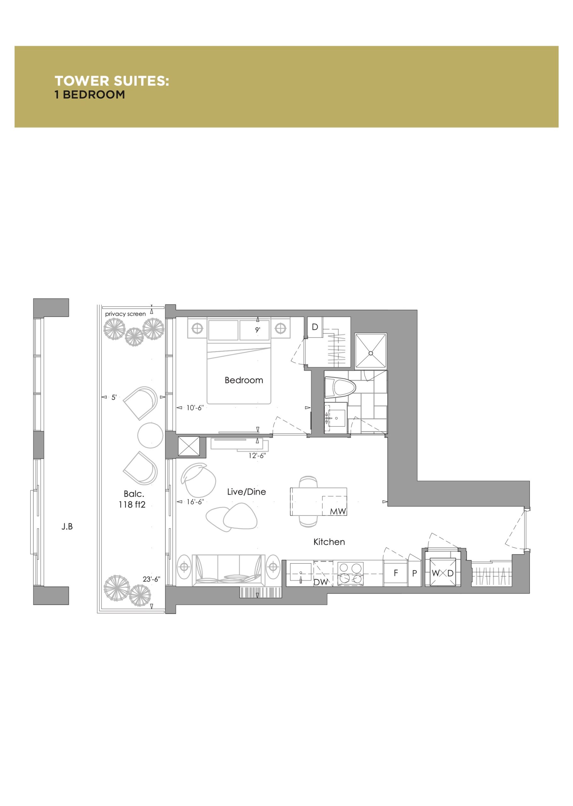 1E floor plan