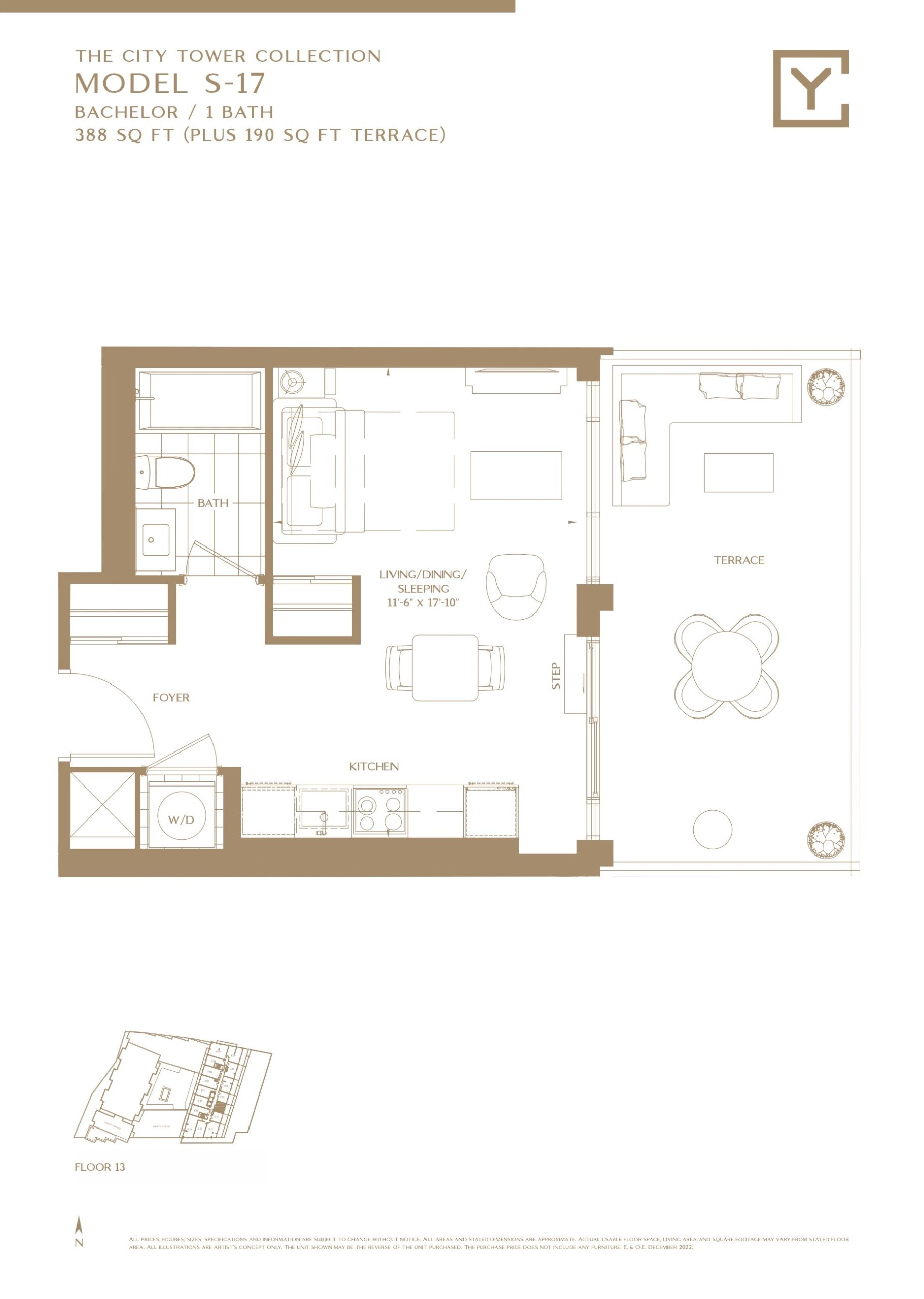 Model S-17 (The City Tower Collection) floor plan