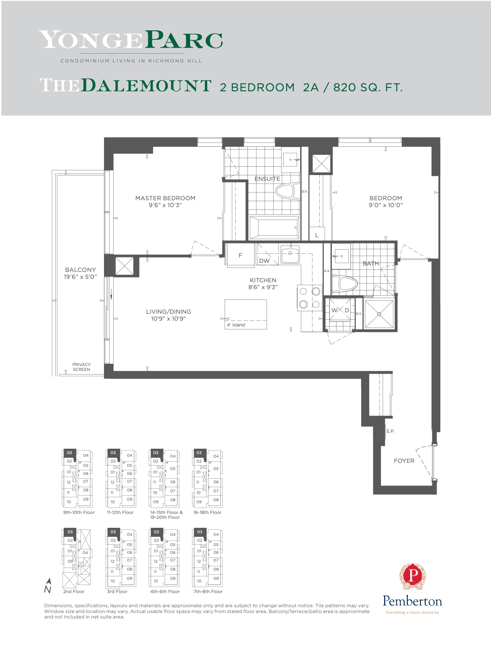 The Dalemount floor plan