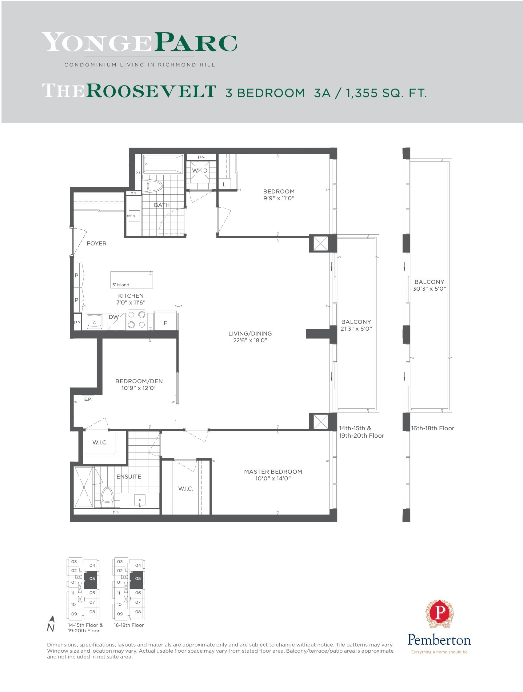 The Roosevelt floor plan