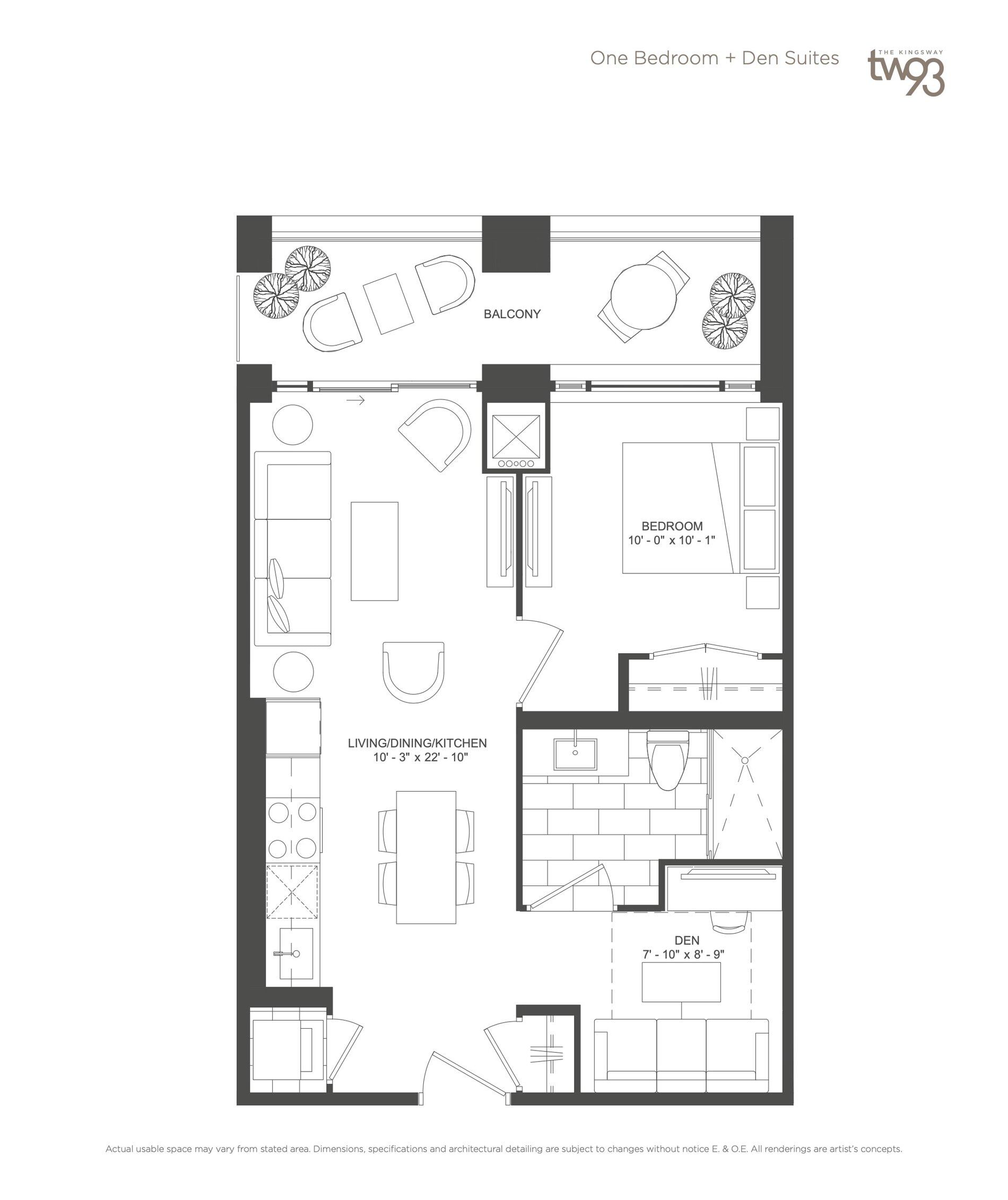 Suite 1D-F floor plan