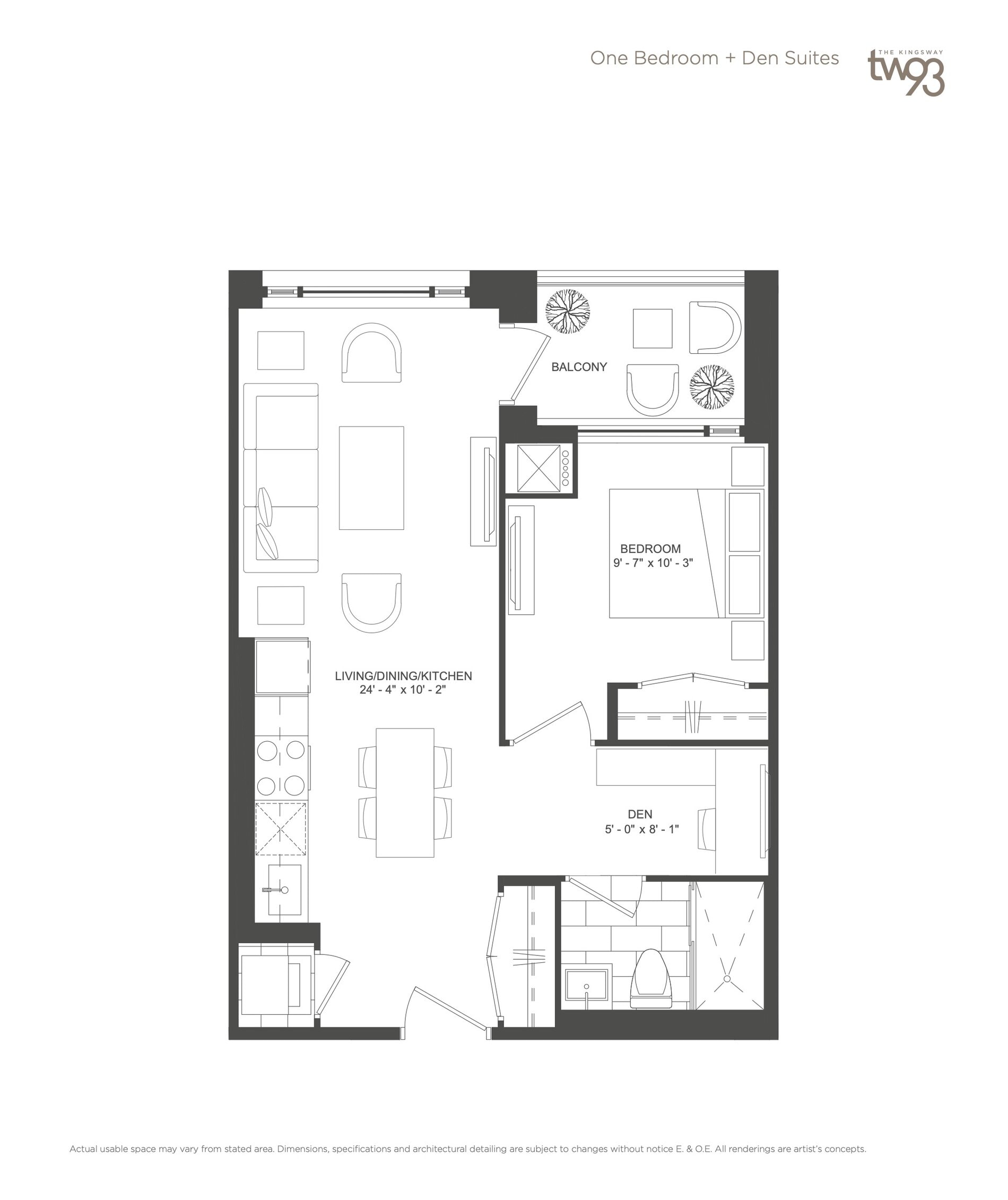 Suite 1D-D floor plan