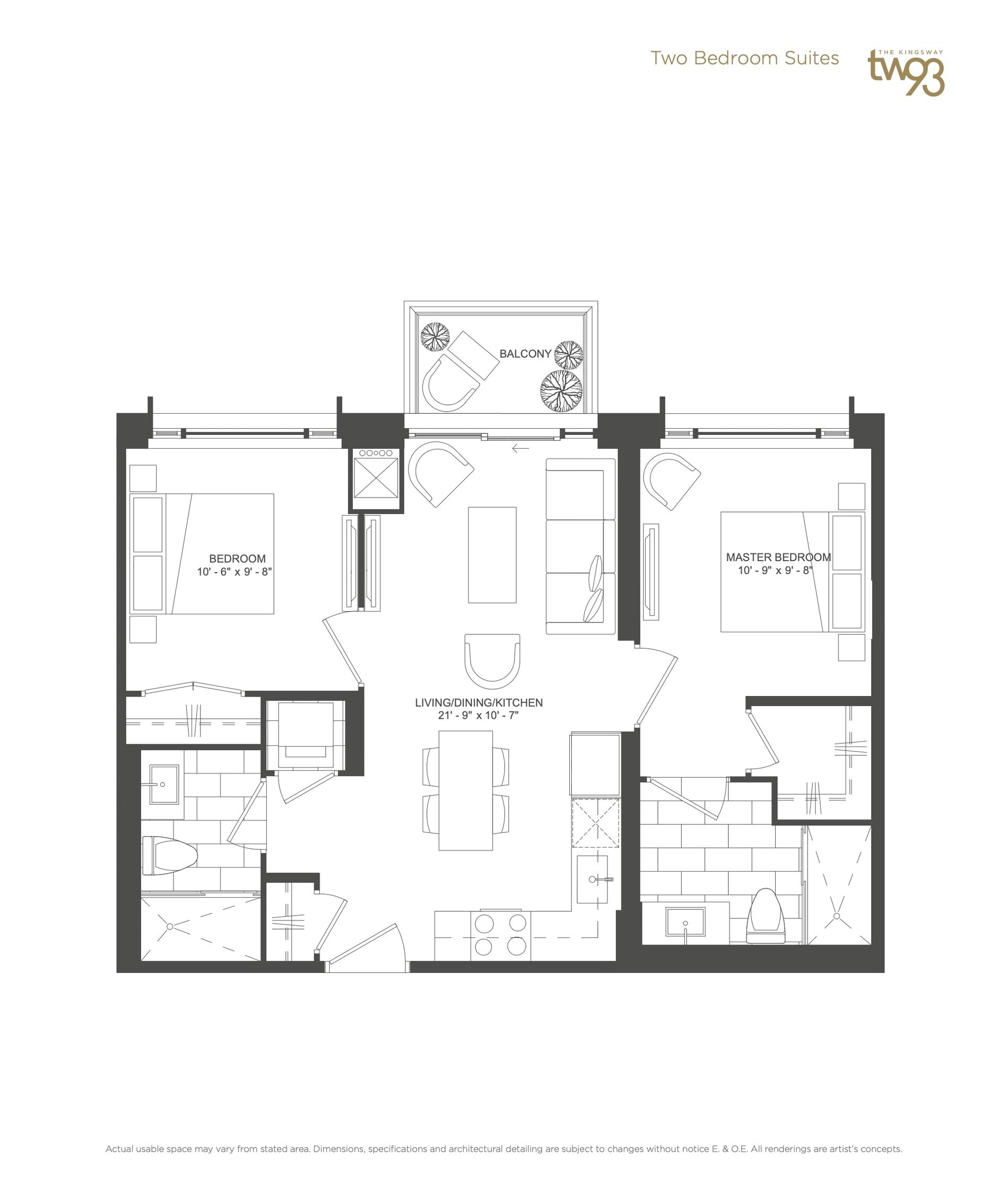 Suite 2-F floor plan