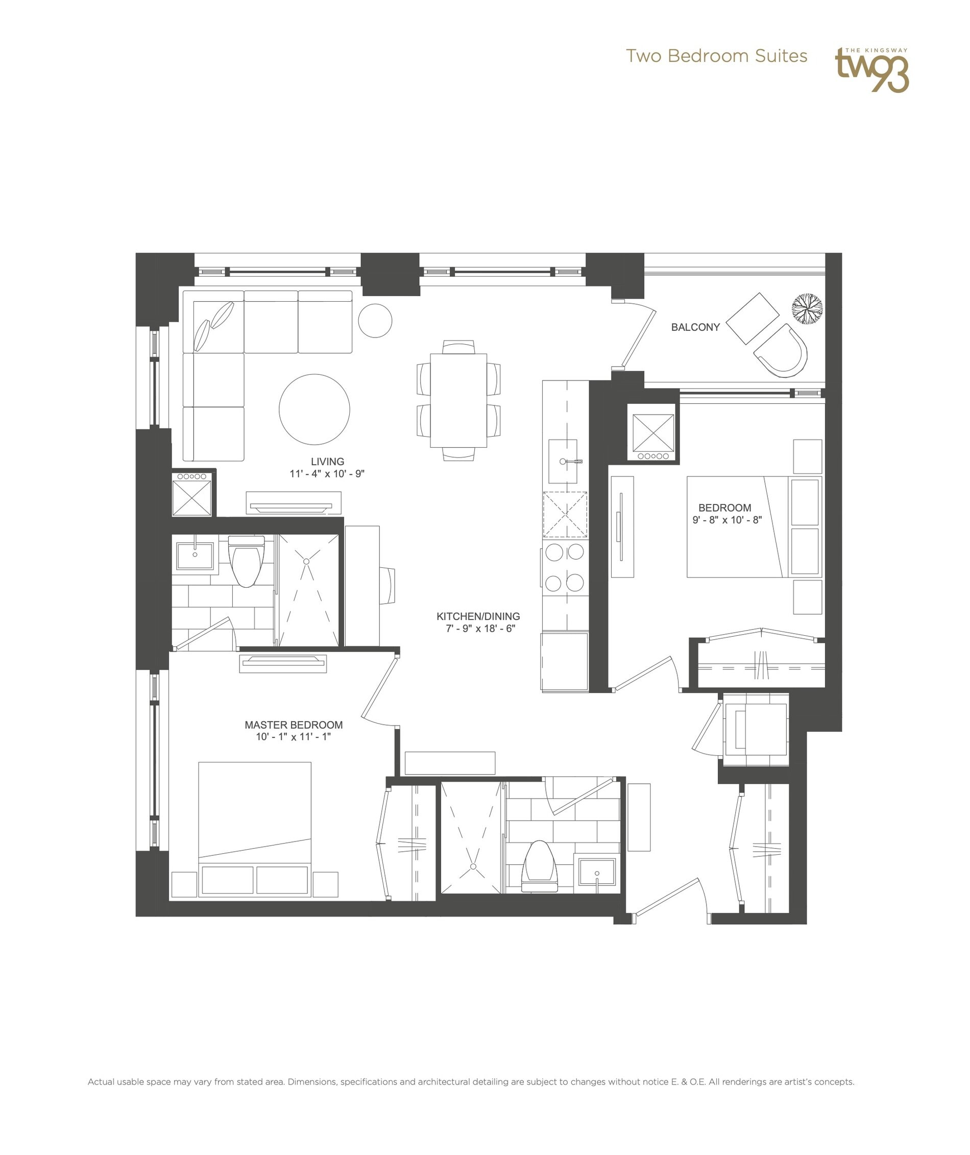 Suite 2-K floor plan