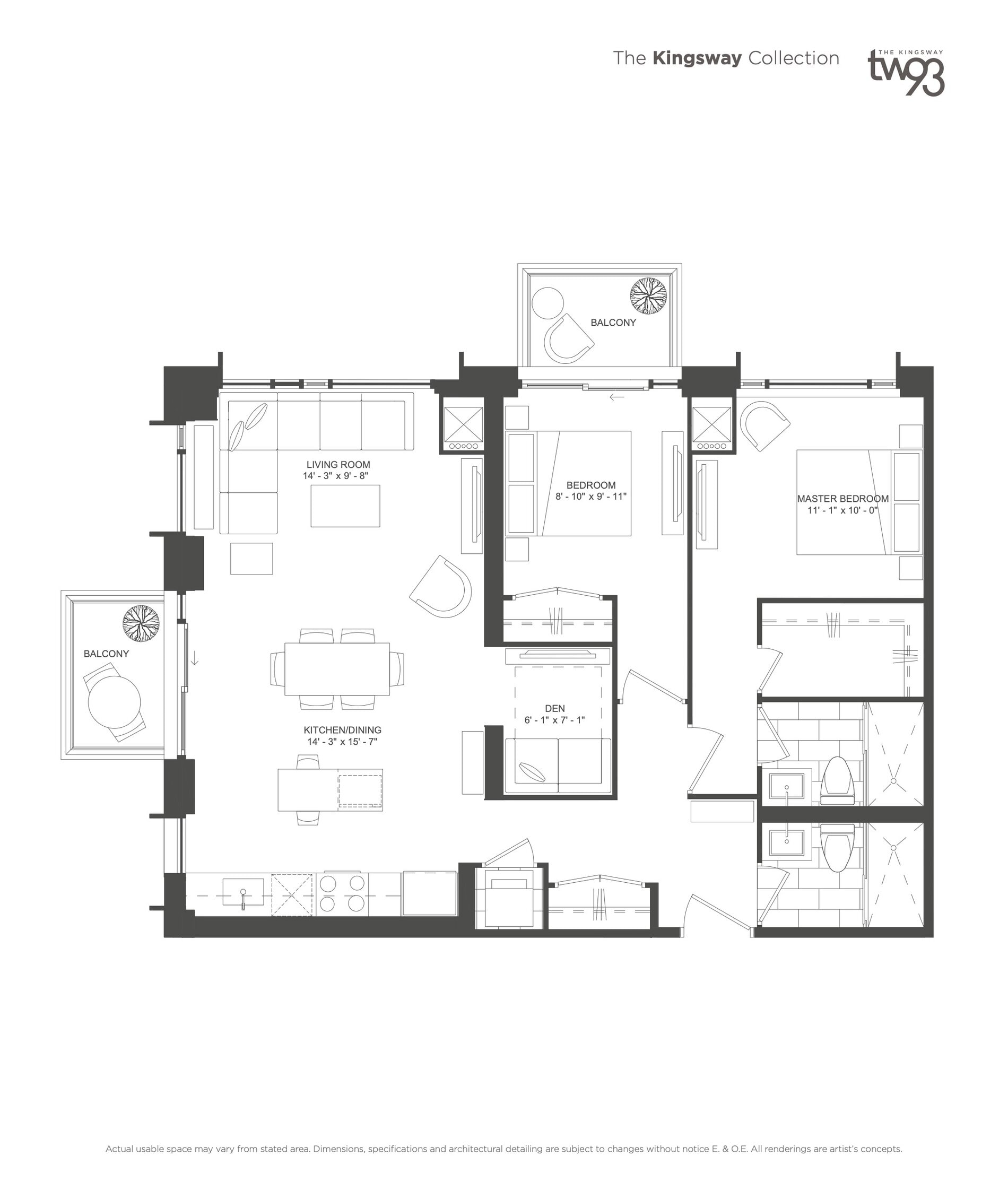 Suite 2D-F floor plan