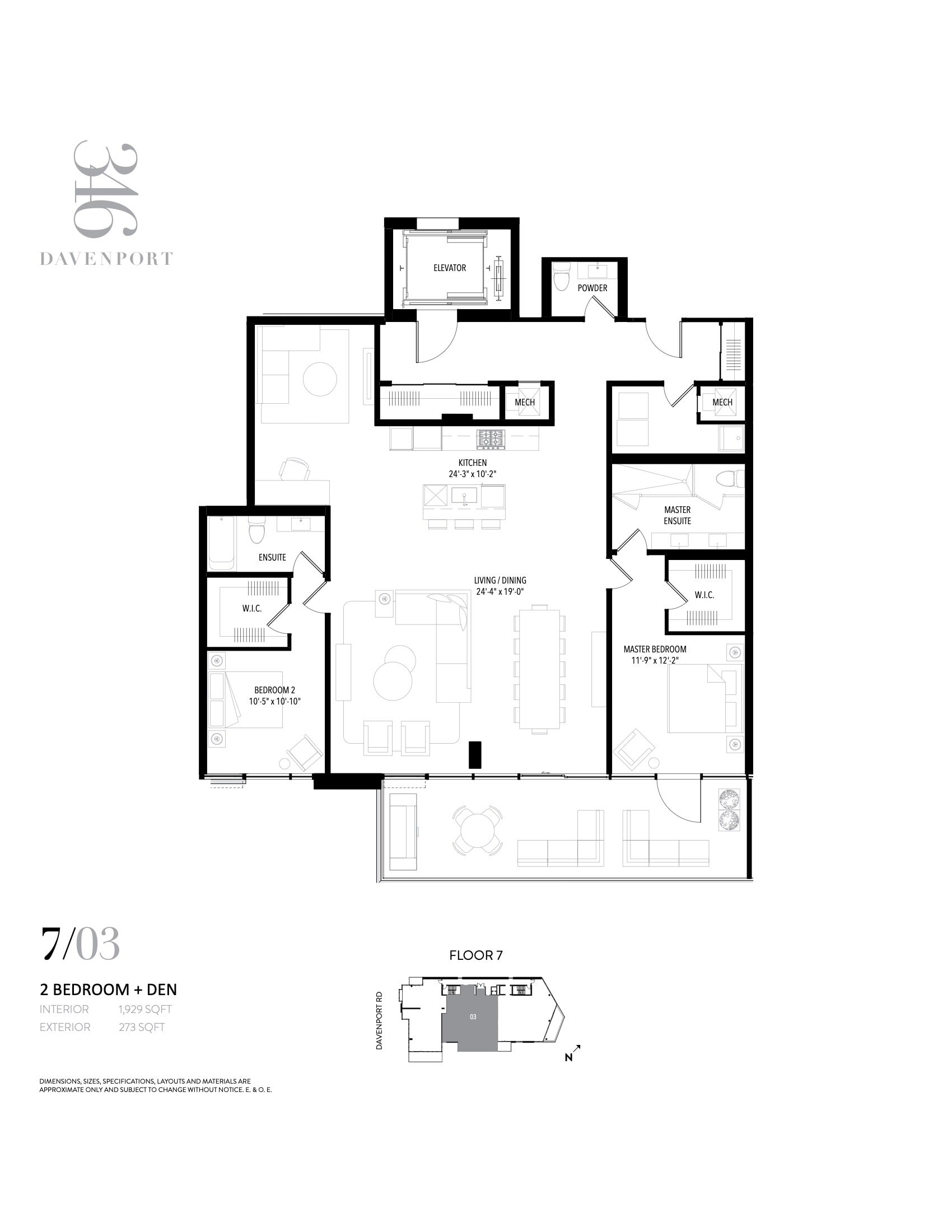 Unit 703 floor plan