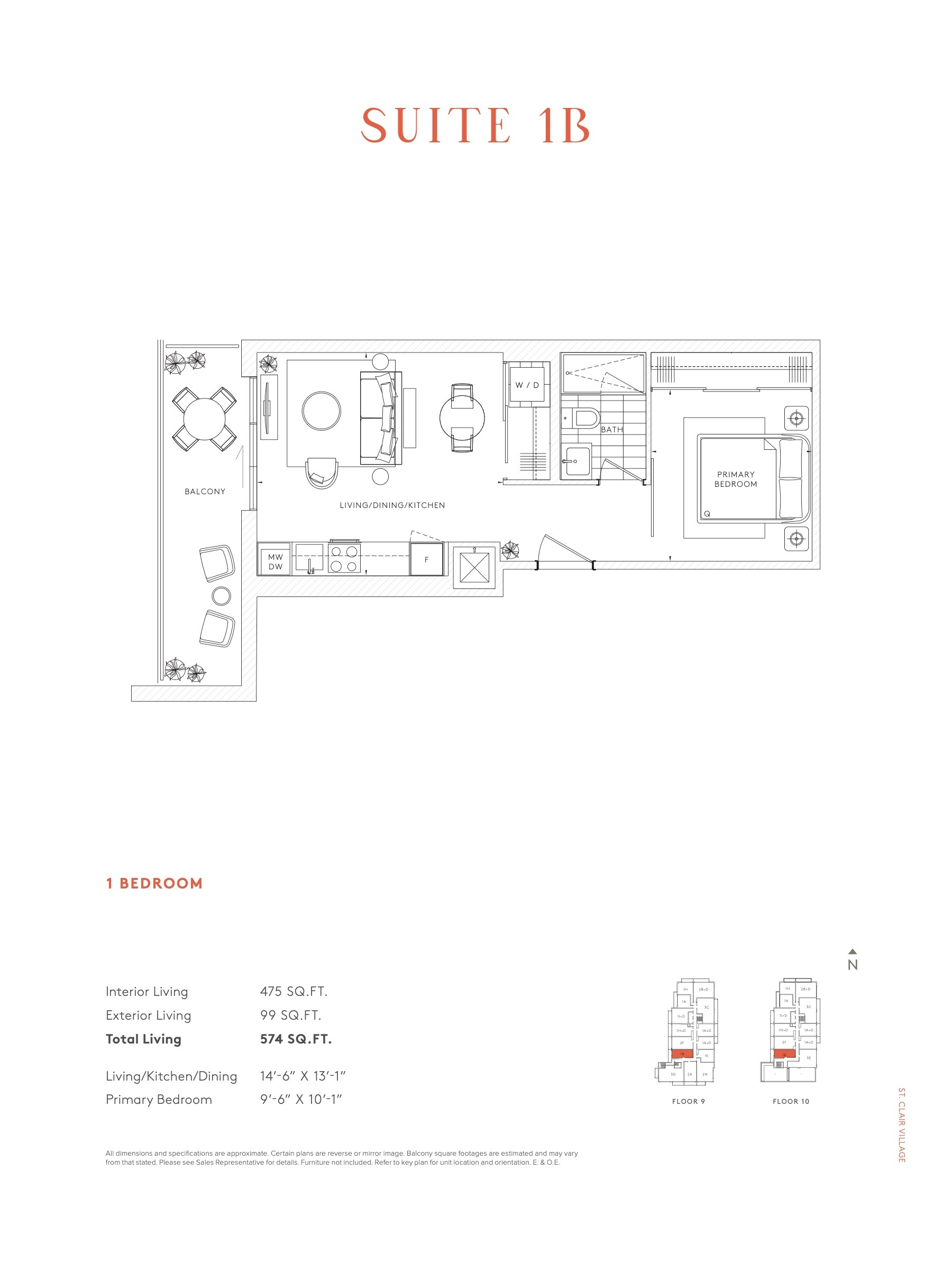 Suite 1B floor plan