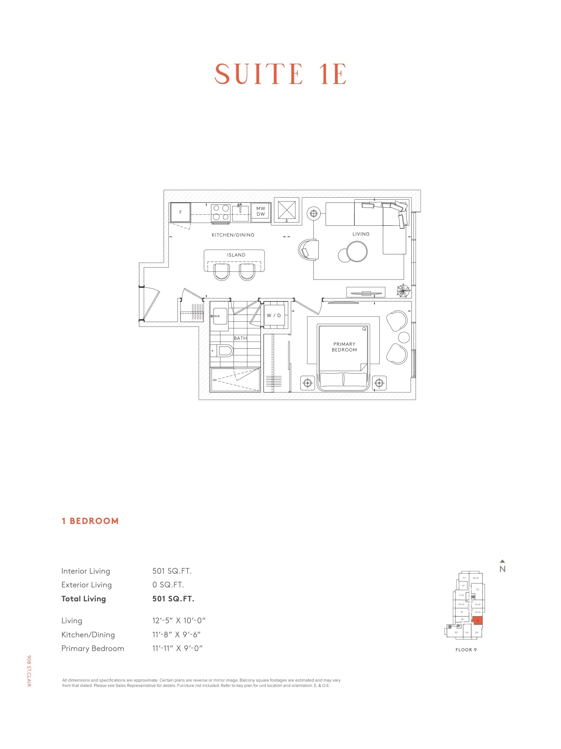 Suite 1E floor plan