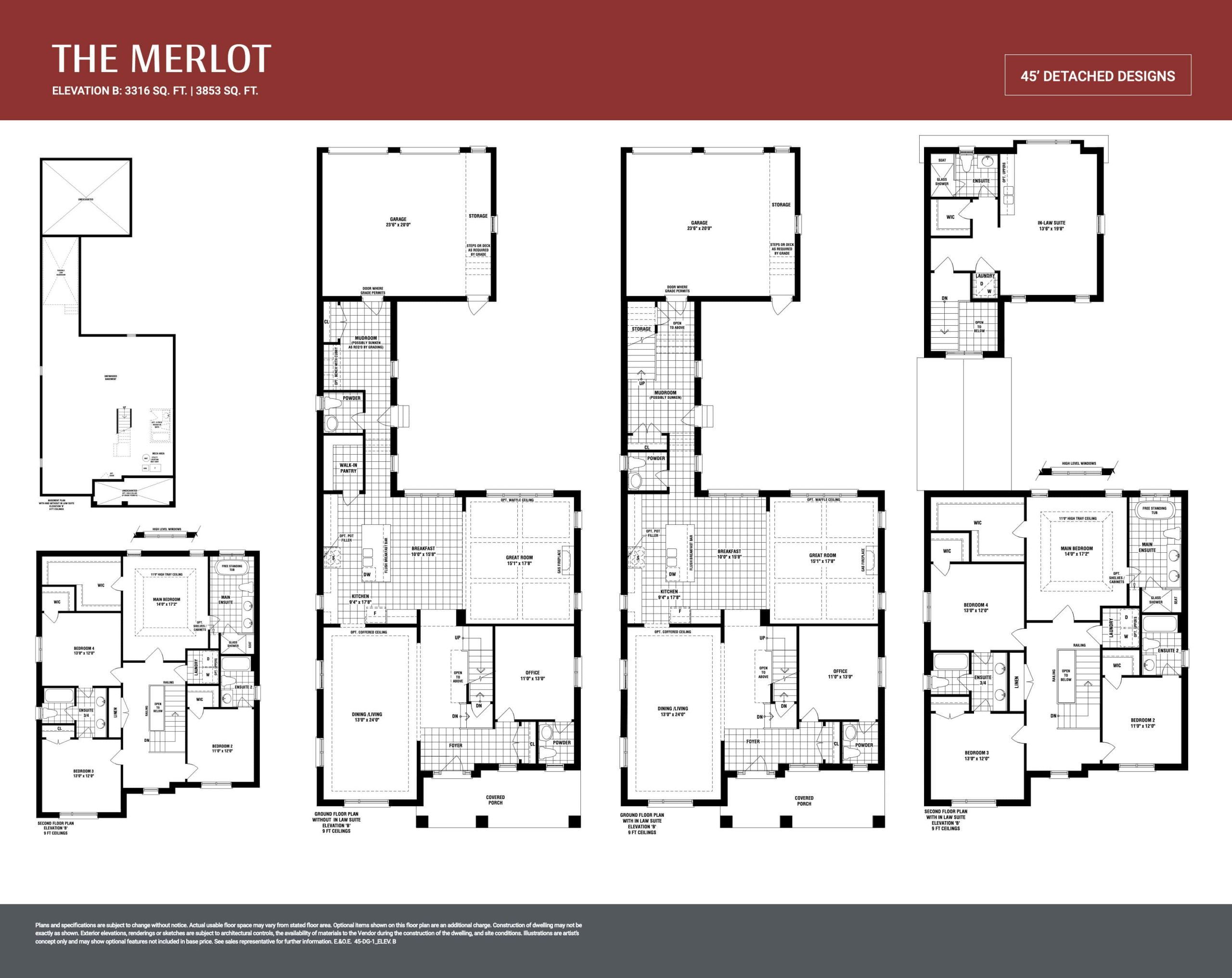 The Merlot (Elevation B) floor plan