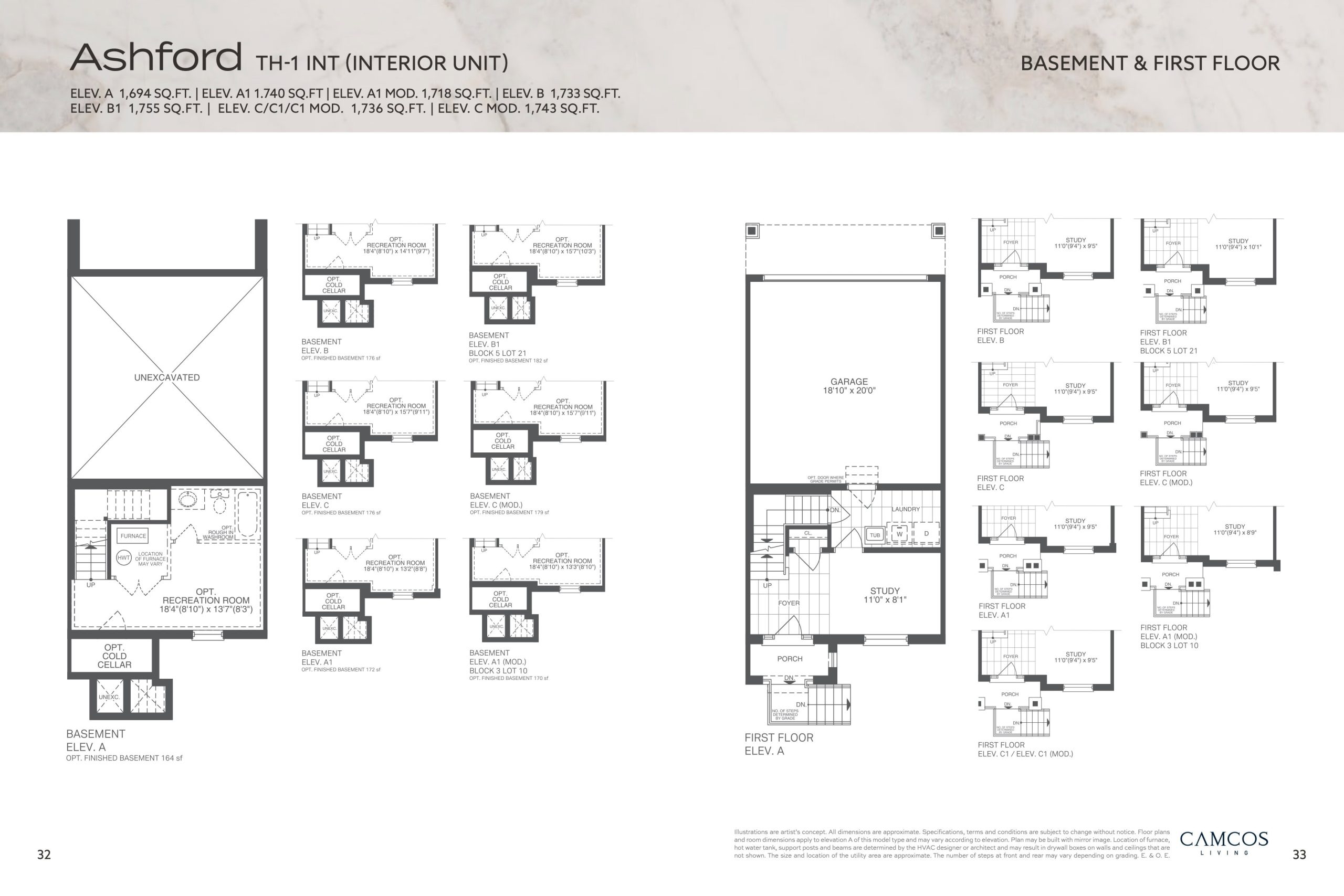 Ashford (Basement & 1st Floor) floor plan