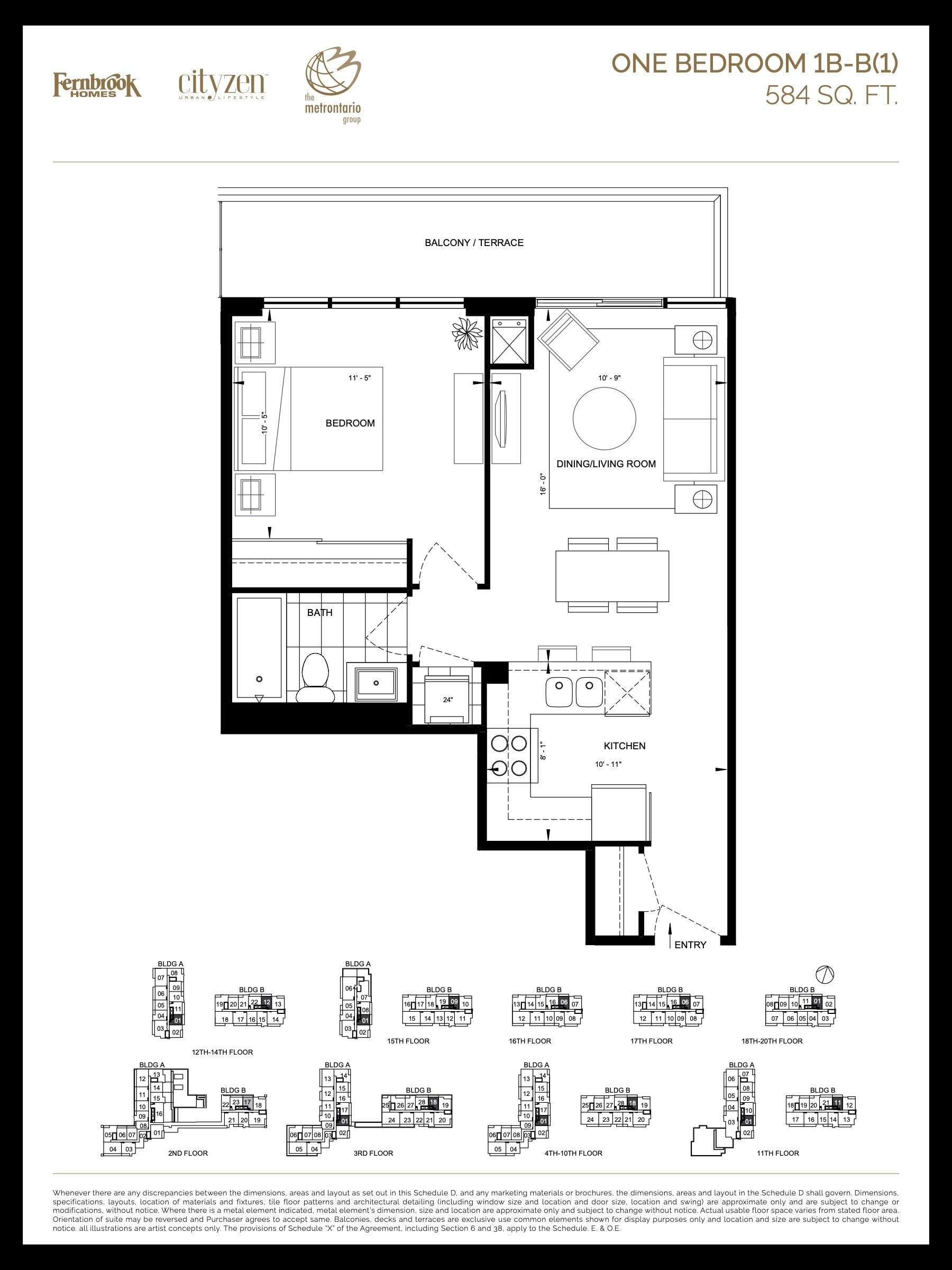1B-B(1) floor plan