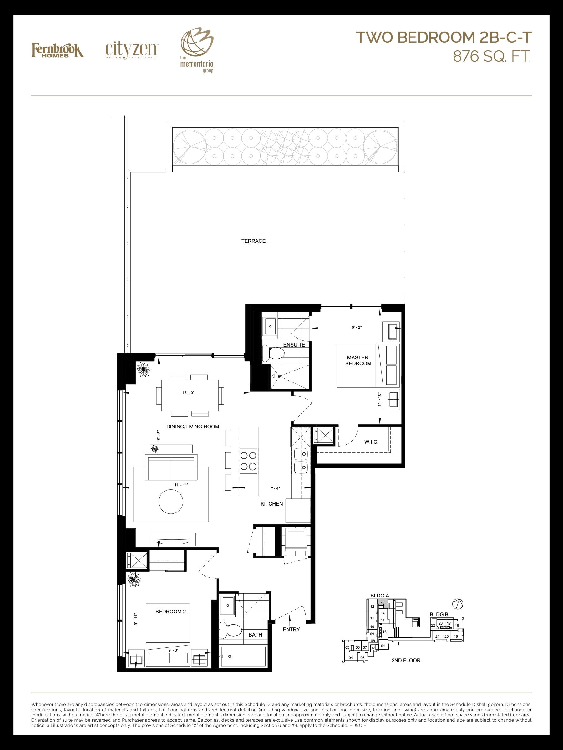 2B-C-T floor plan