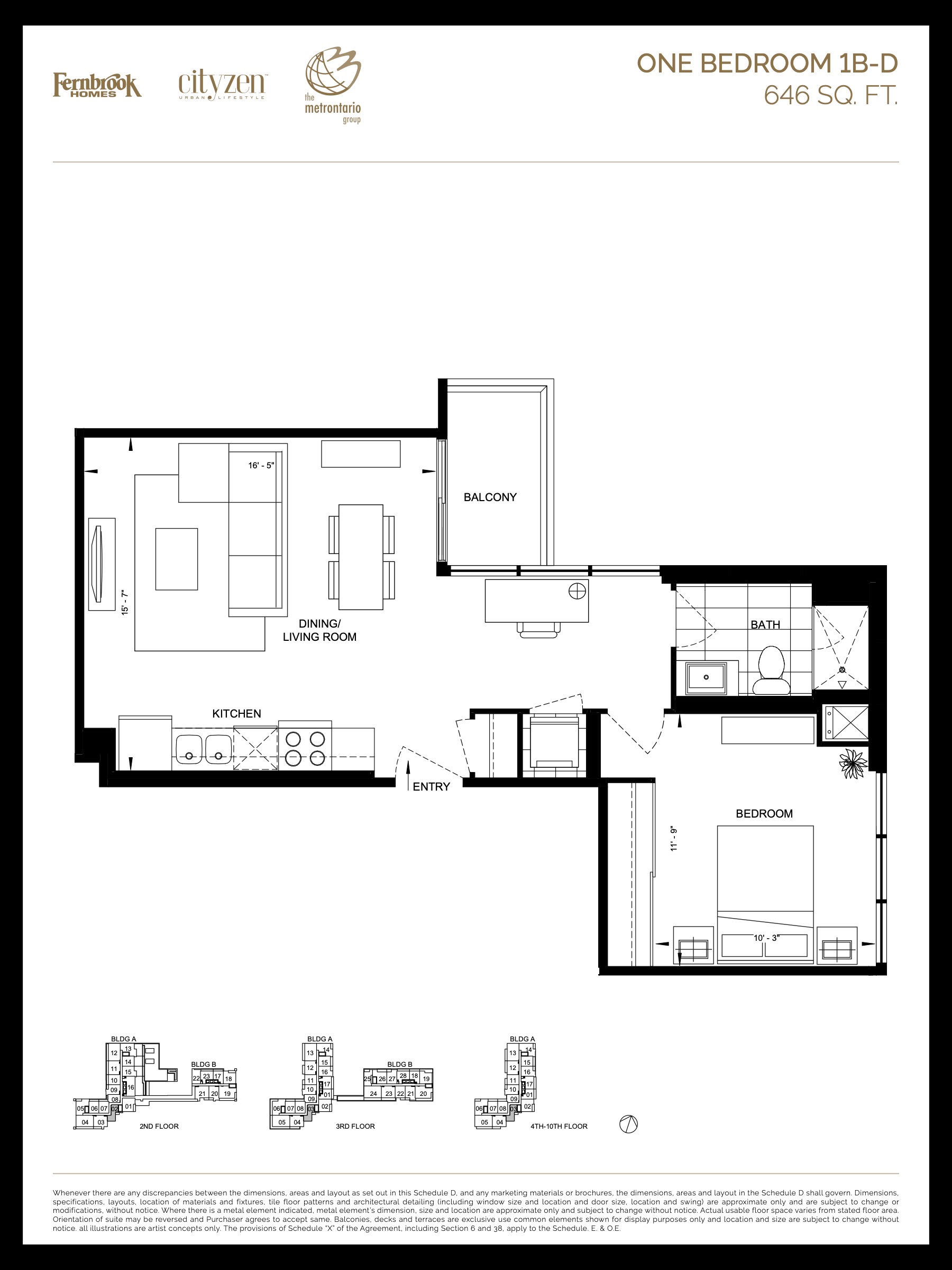 1B-D floor plan