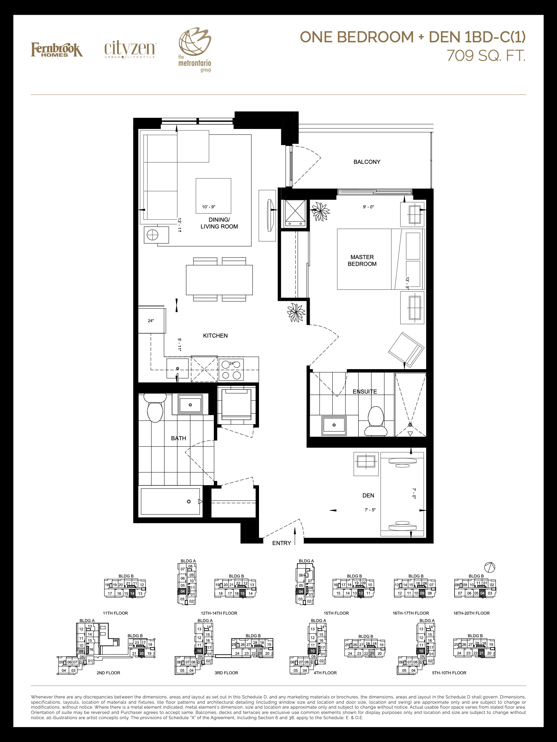 1BD-C(1) floor plan