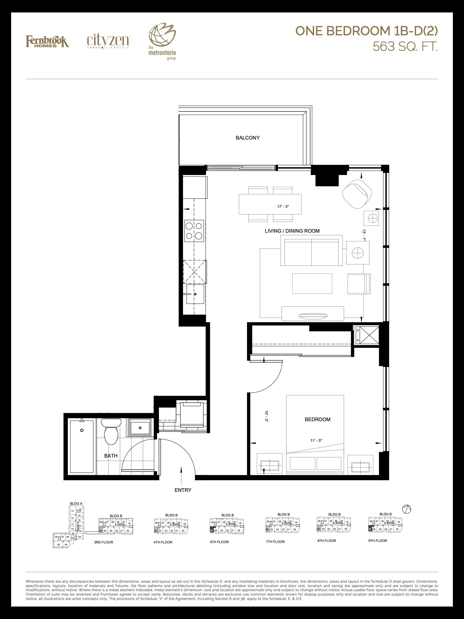 1B-D(2) floor plan