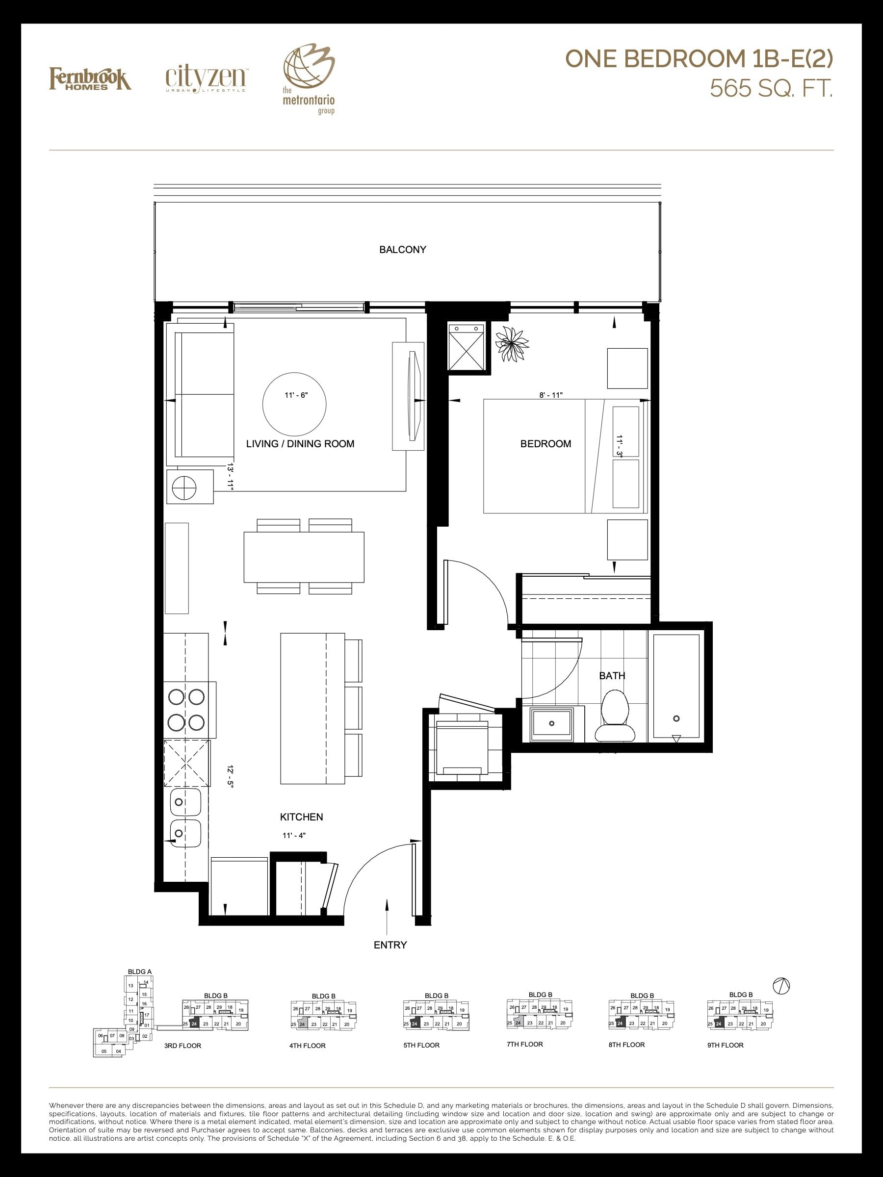 1B-E(2) floor plan