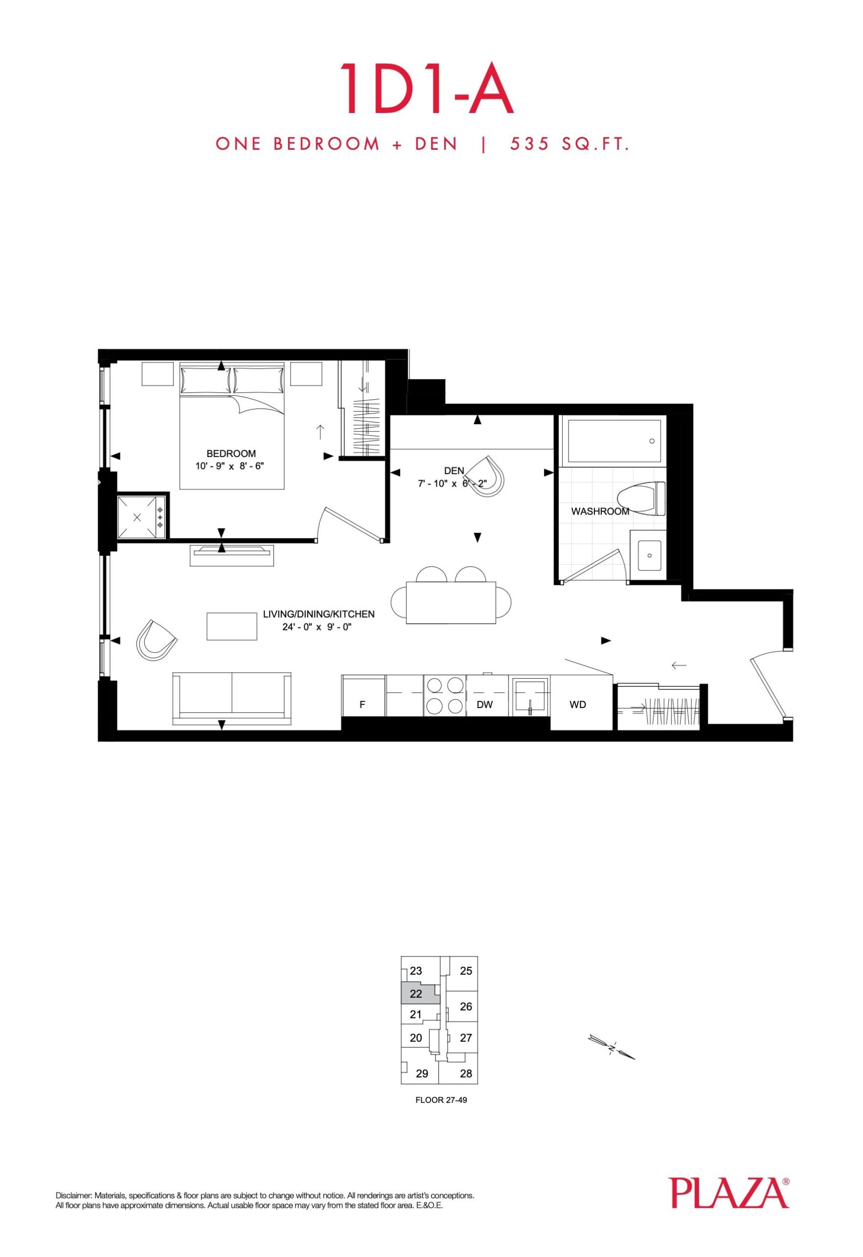 1D1-A floor plan
