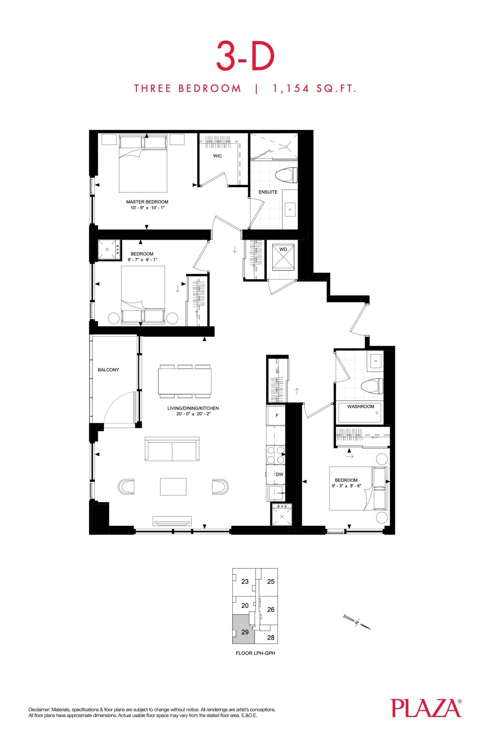 3-D floor plan