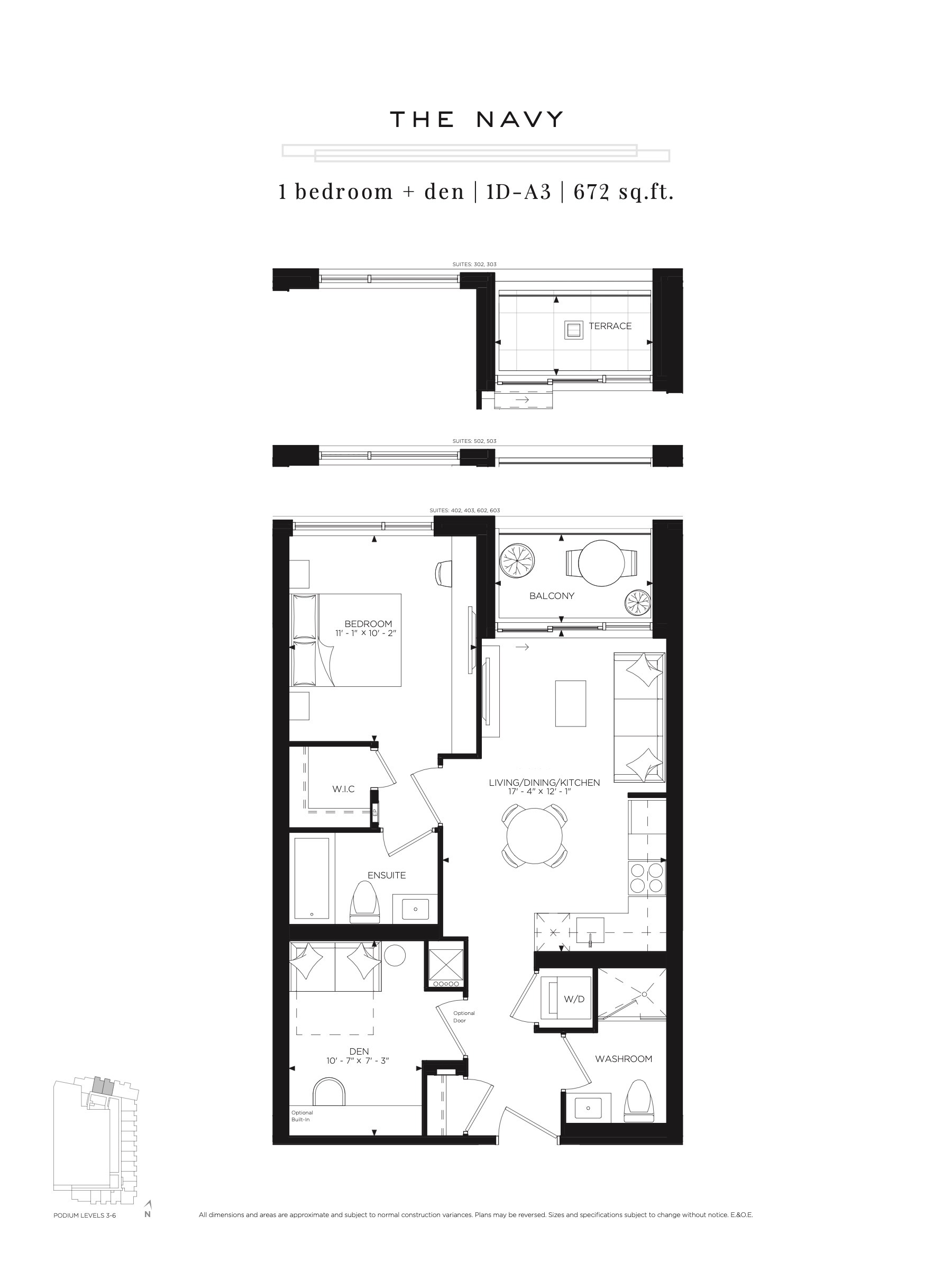 The Navy floor plan