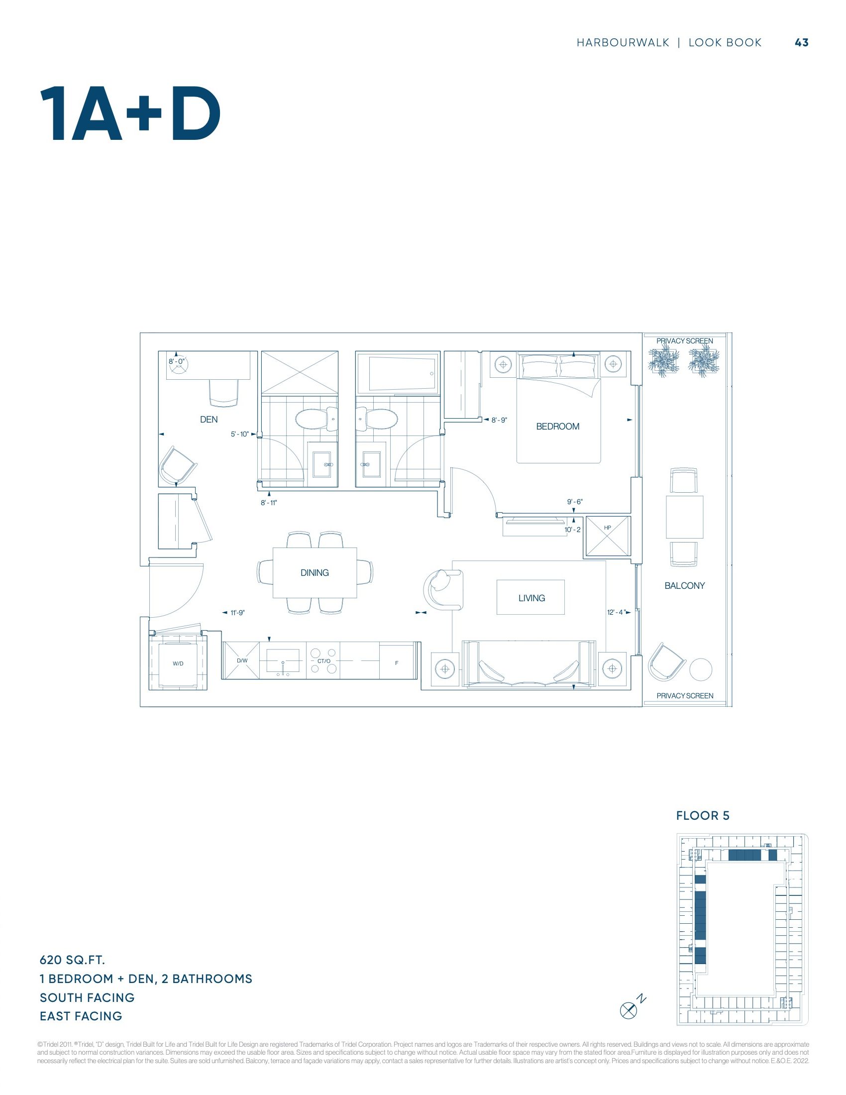 Suite 1A+D floor plan