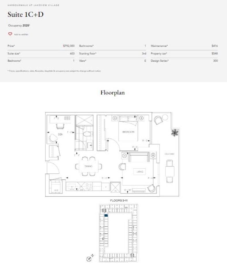 Suite 1C+D floor plan