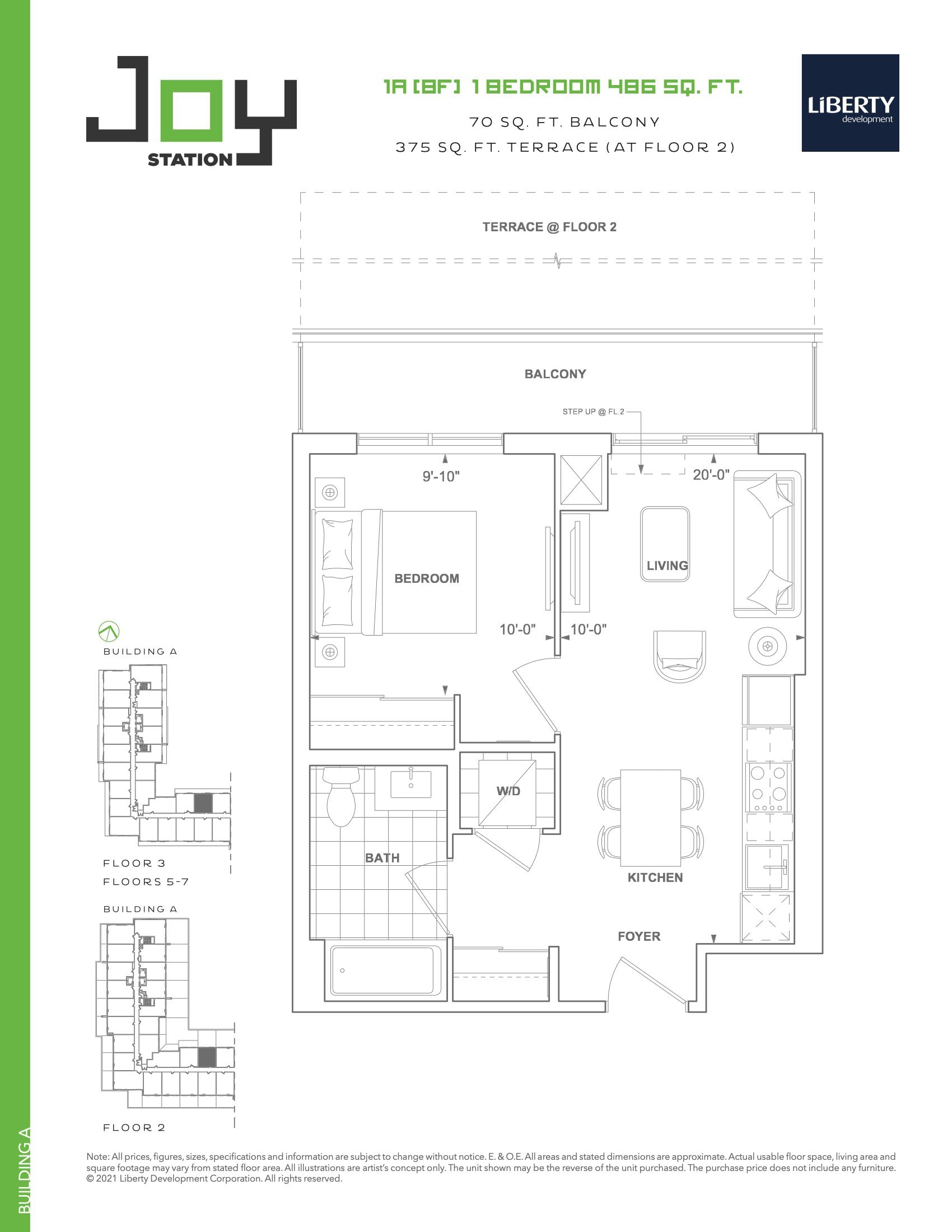 1A (BF) (Building A) floor plan